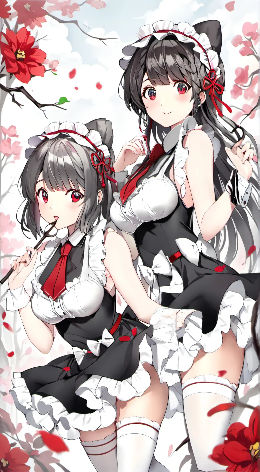 ai character: maid love background
