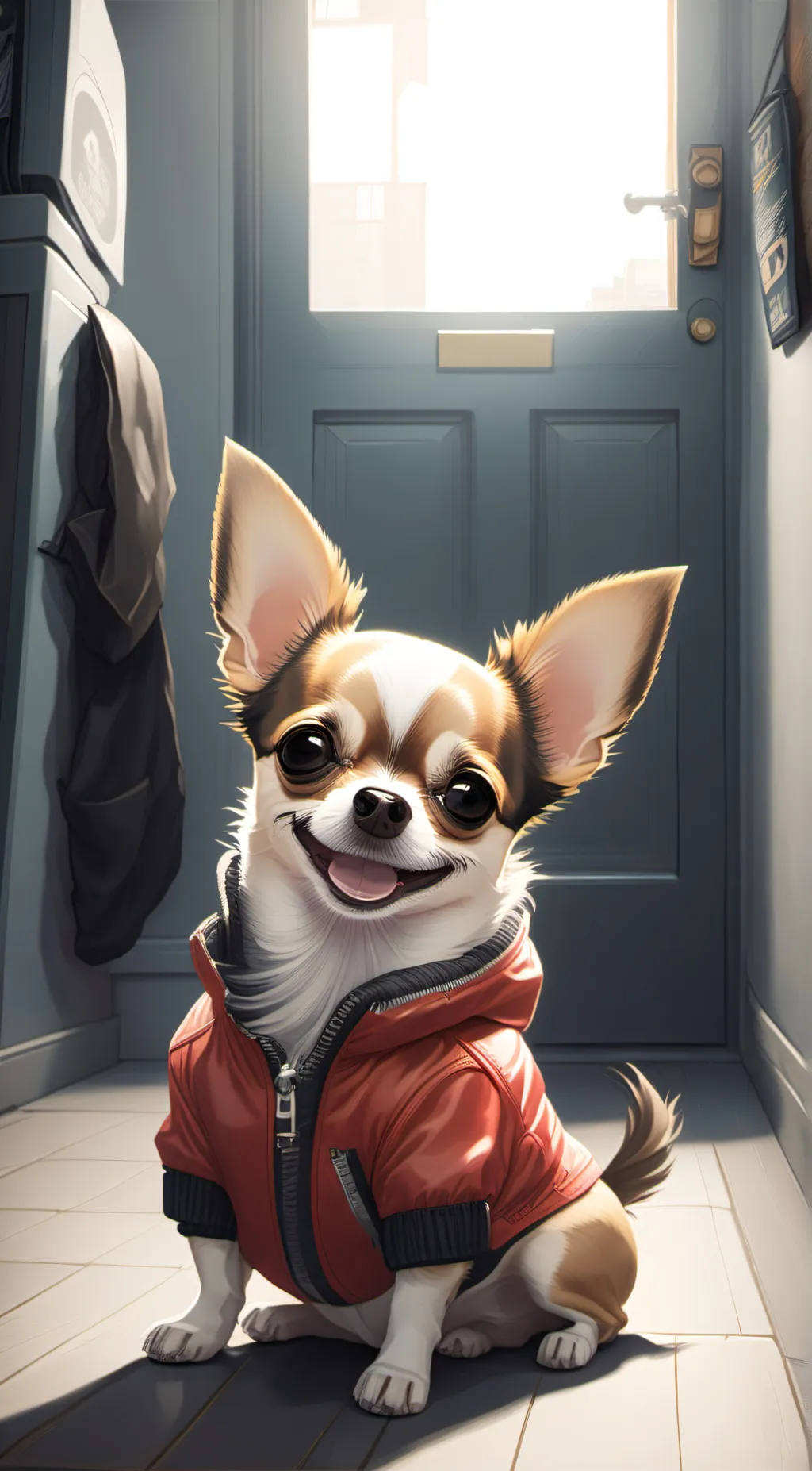 ai character: dog story!! background