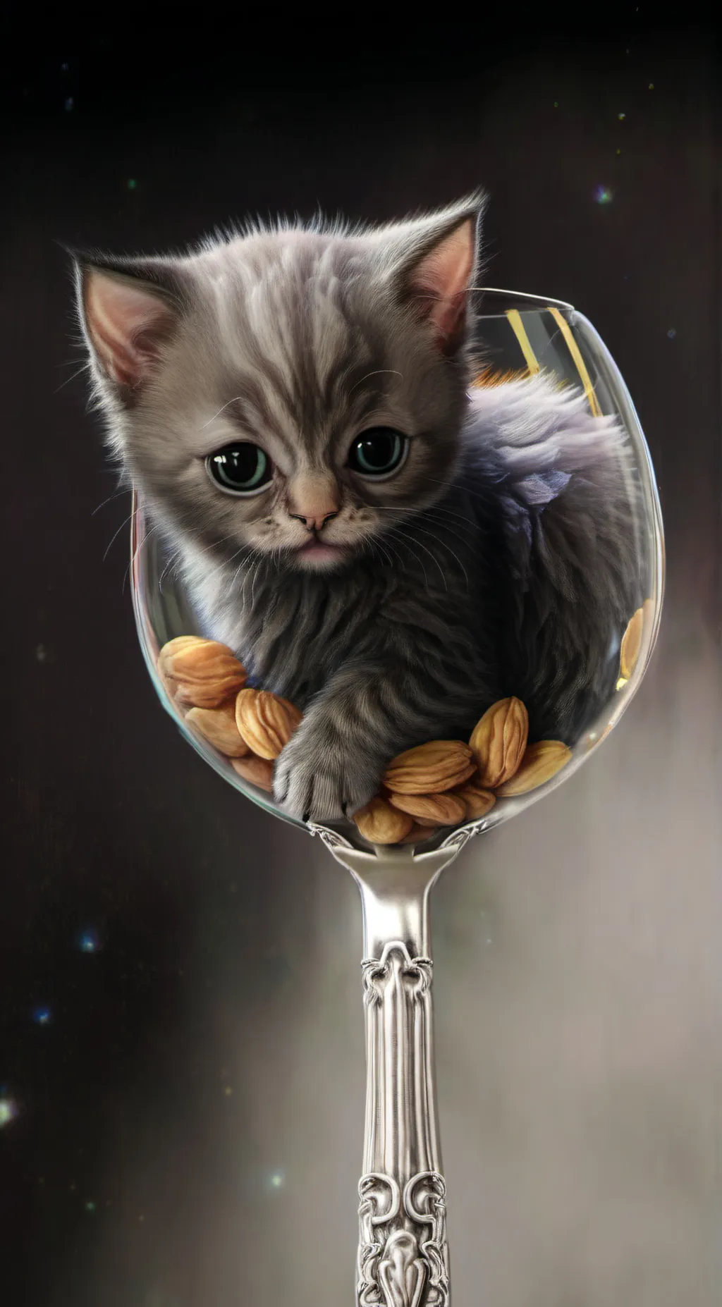 ai character: spoon cat background
