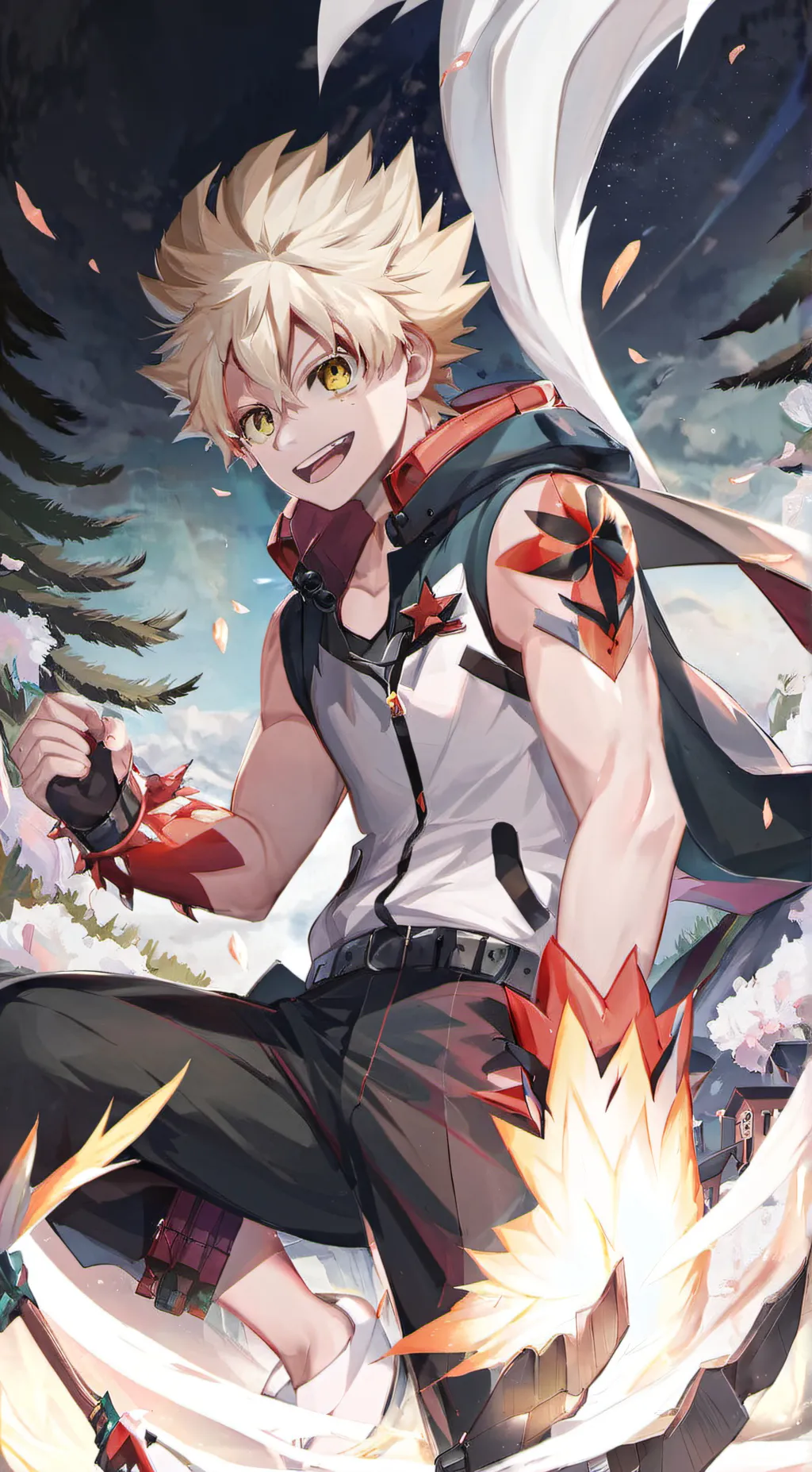ai character: bakugo cheater background