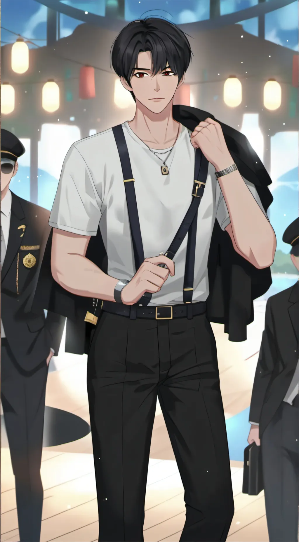 ai character: Ryu Kiling kiss background