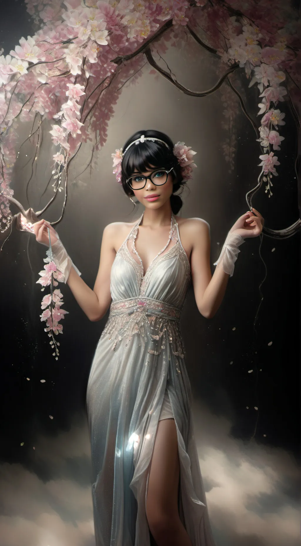 ai character: Sakura background