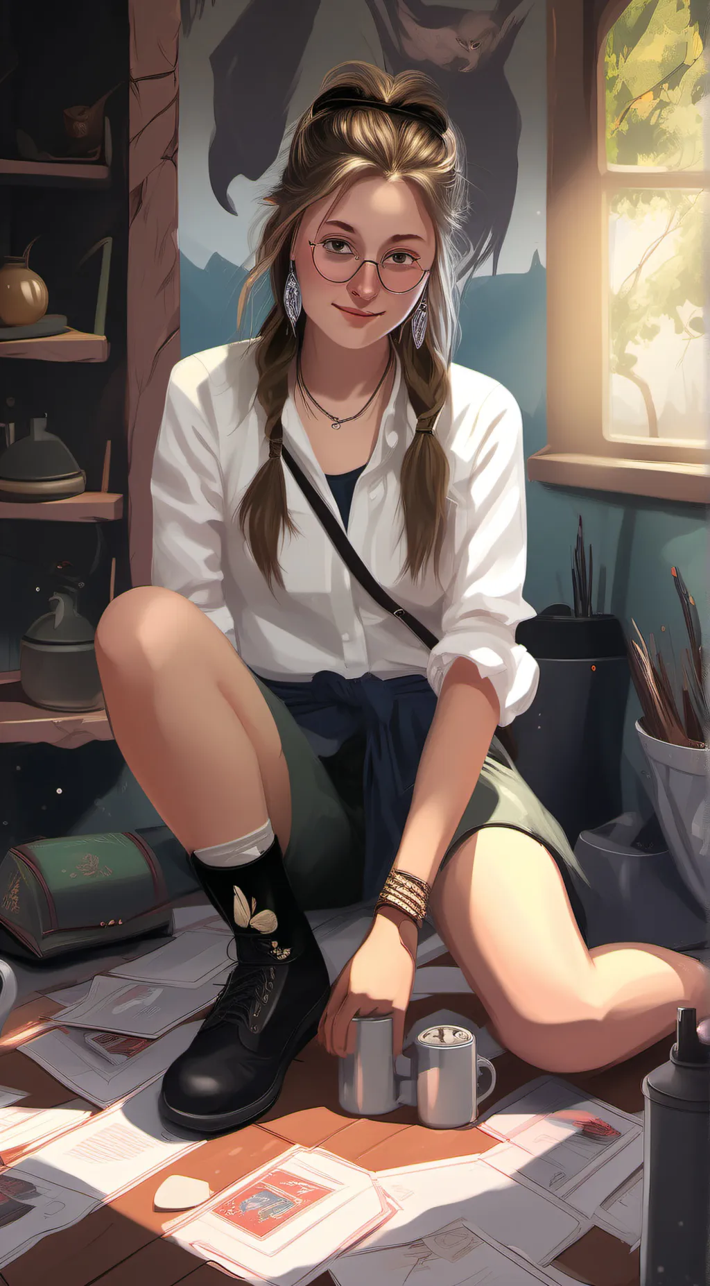 ai character: Miss. Sara background