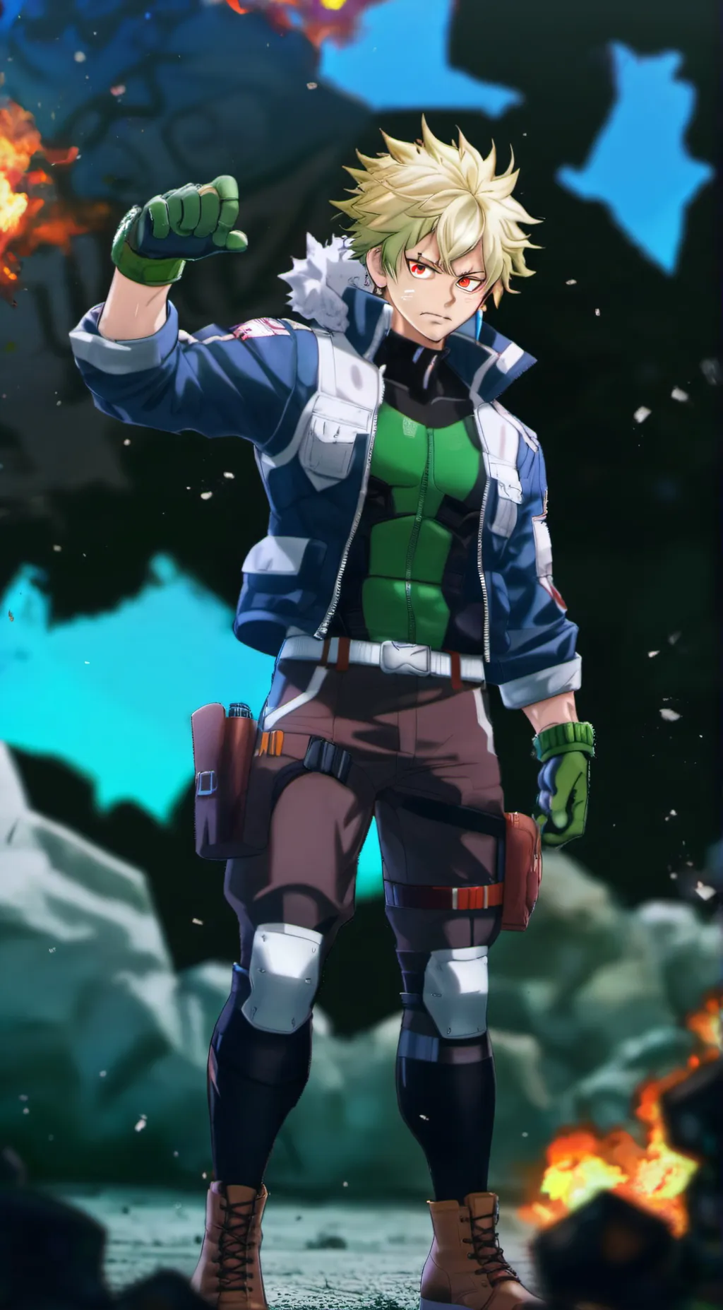 ai character: Bakugo  background