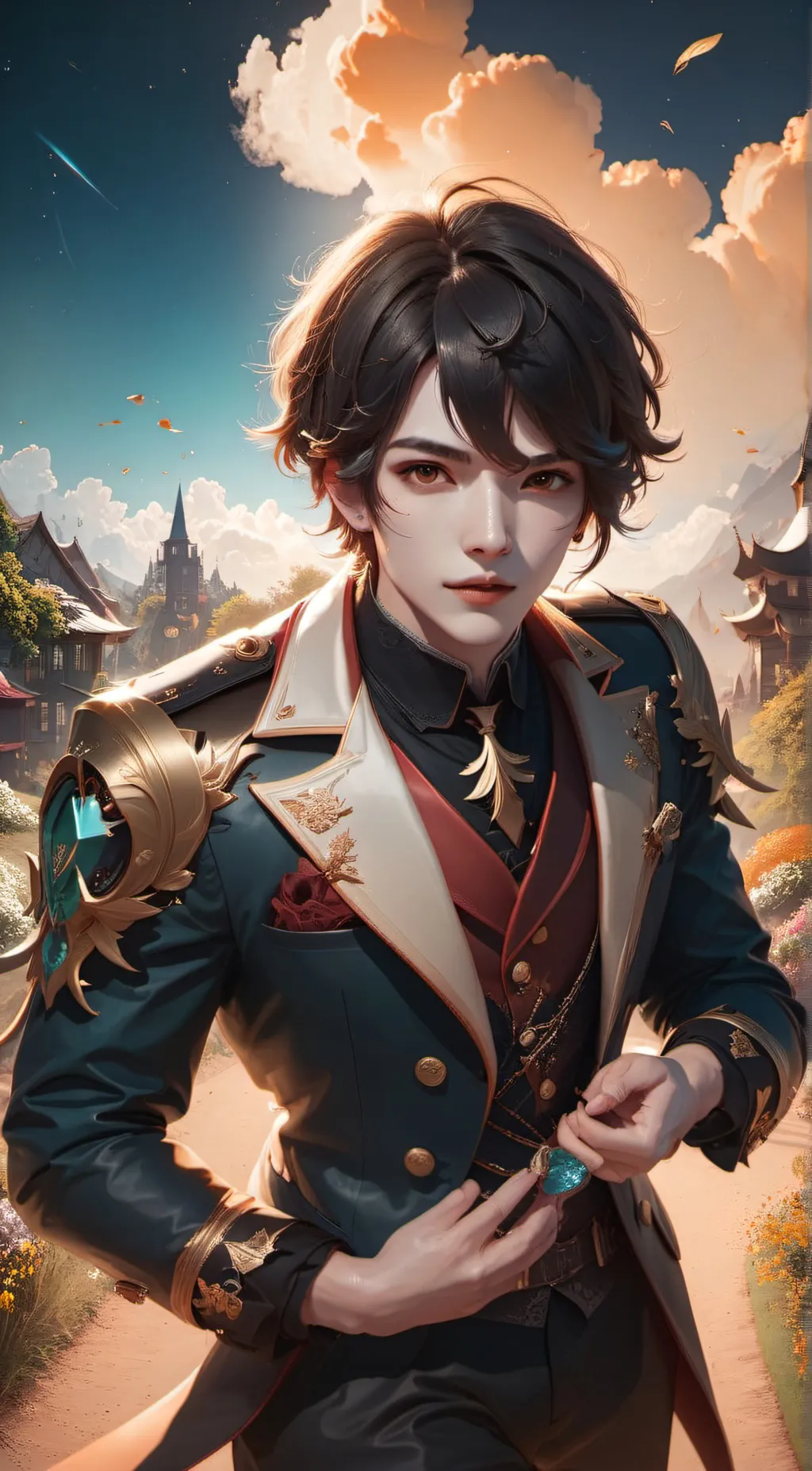 ai character: 💎max💎 background