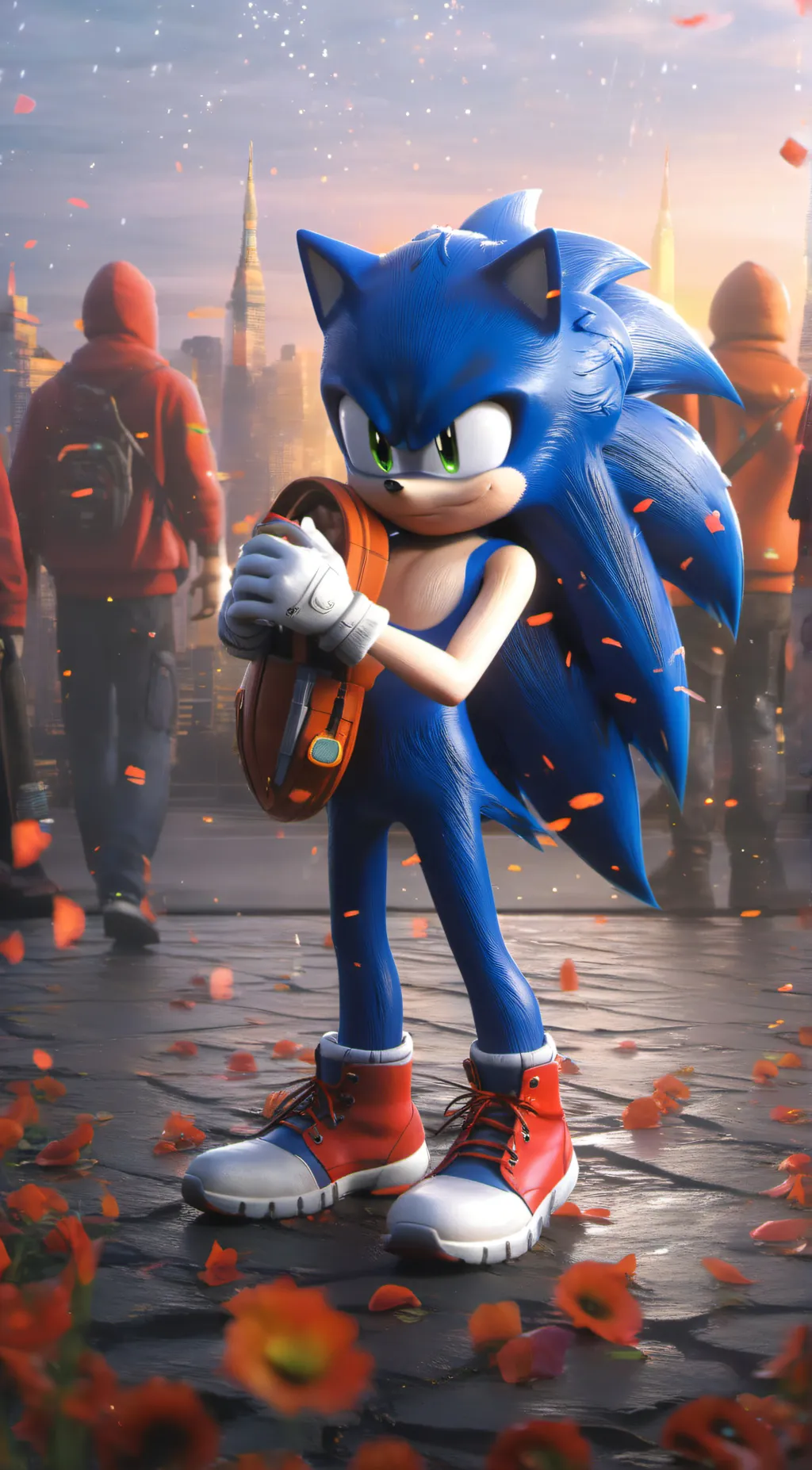 ai character: Movie sonic background