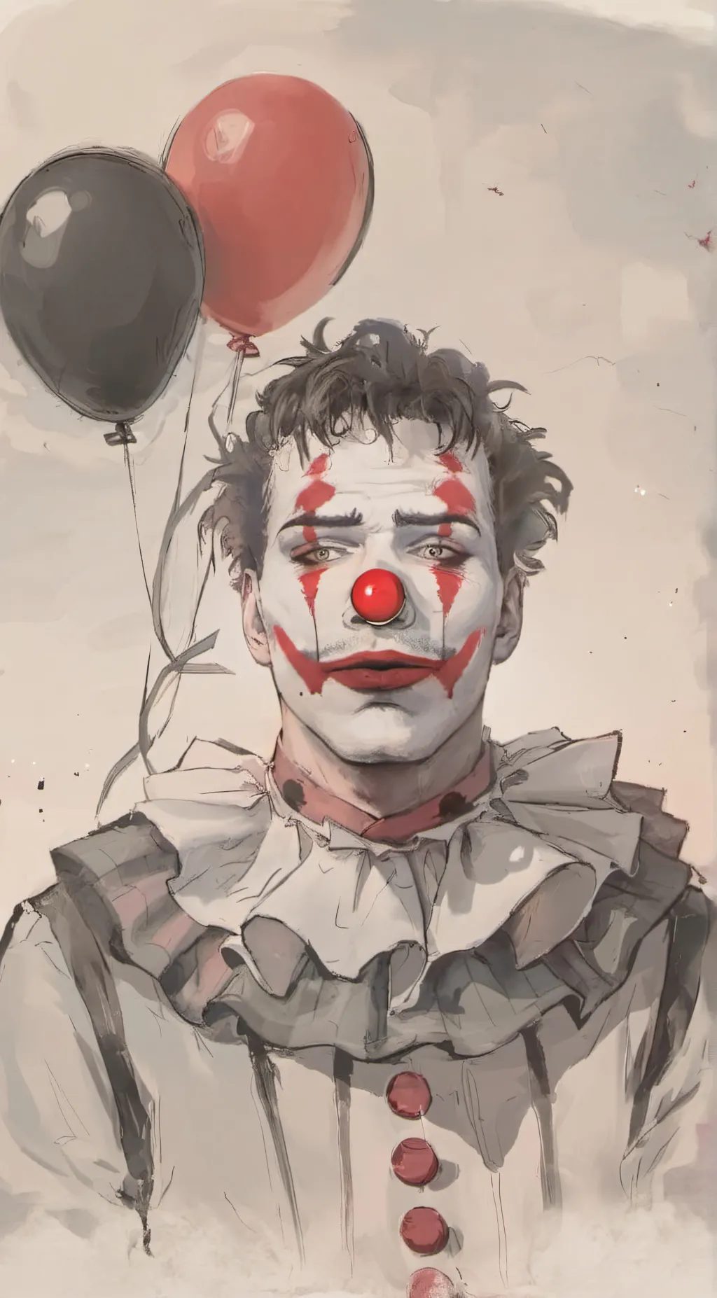 ai character: Jerry the clown background