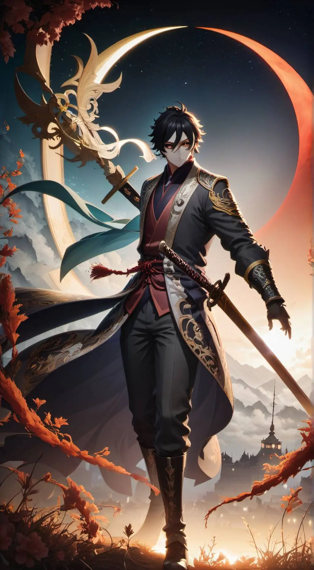 ai character: demon slayer background