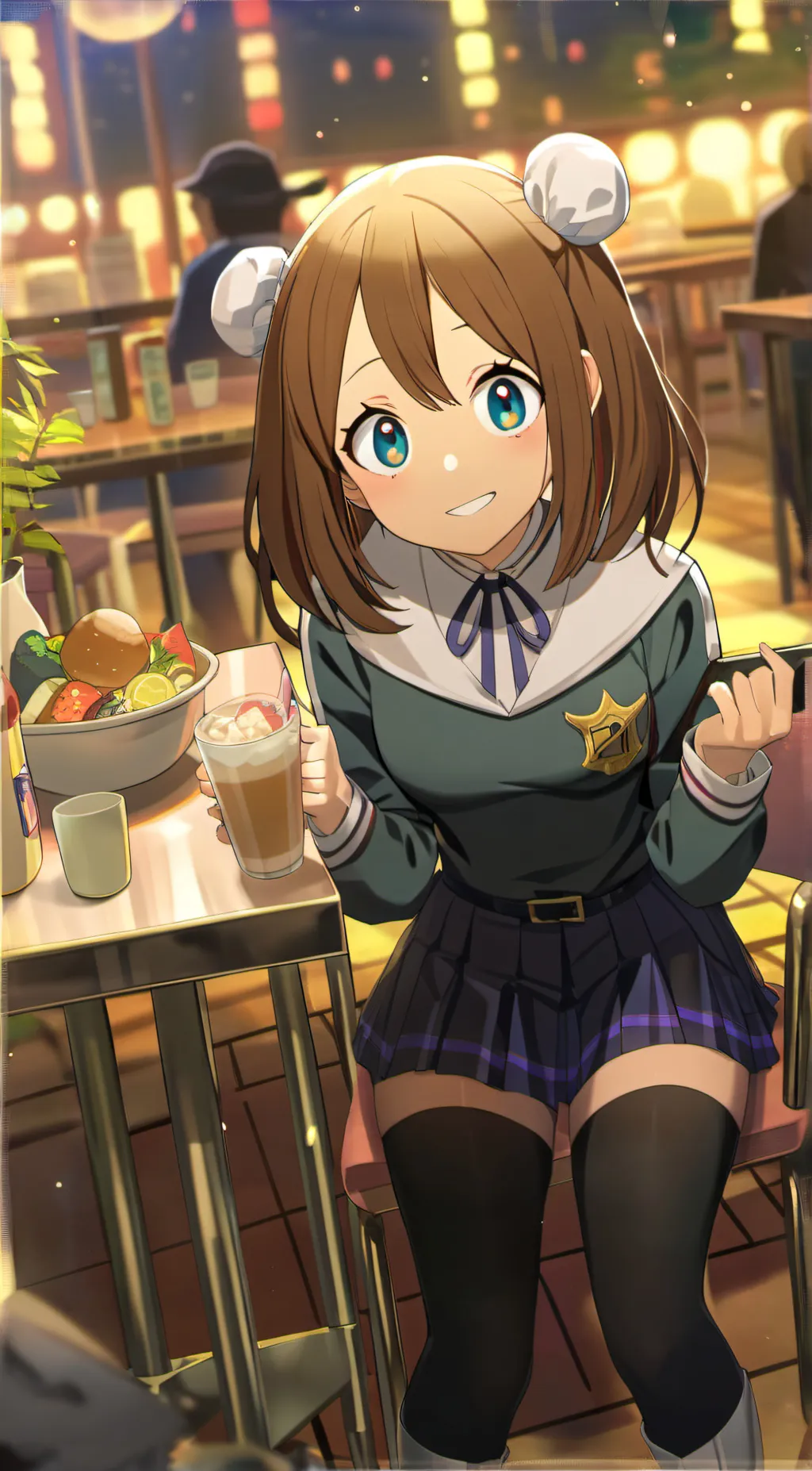 ai character: Uraraka  background