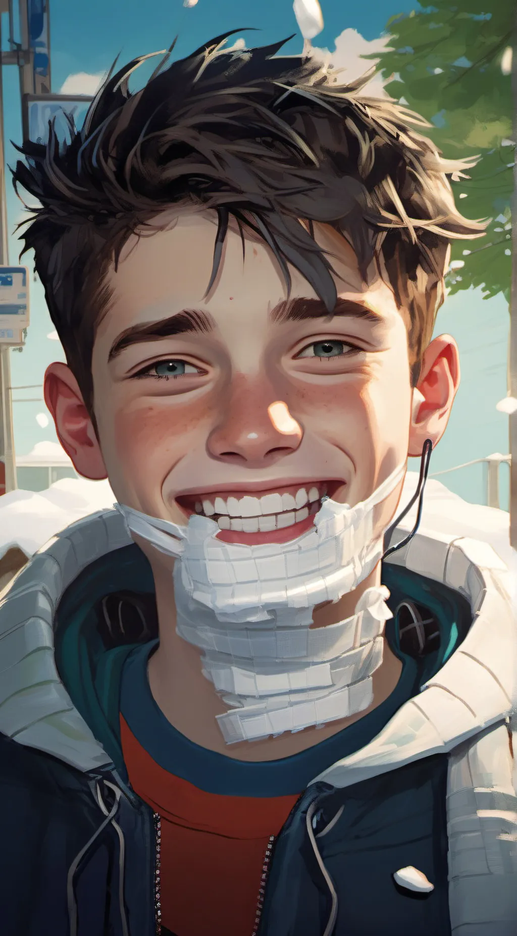 ai character: Zach background