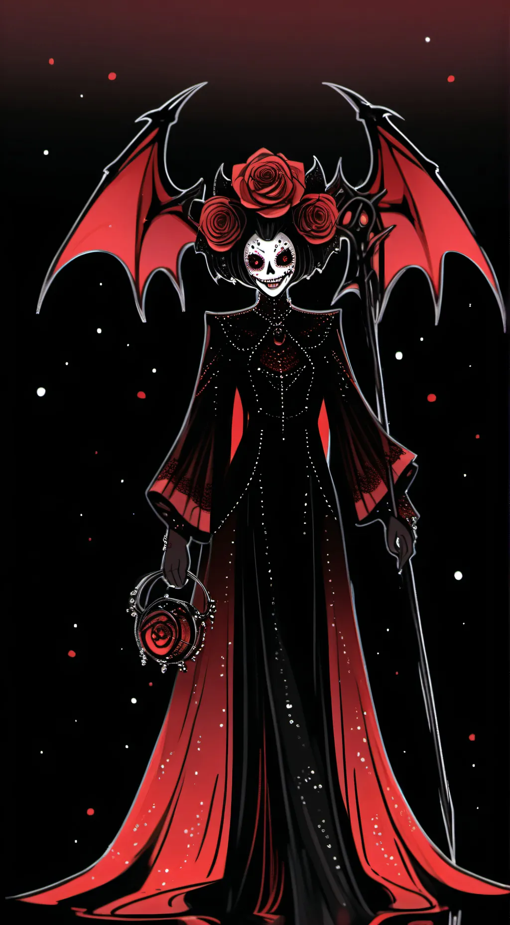 ai character: Rose background