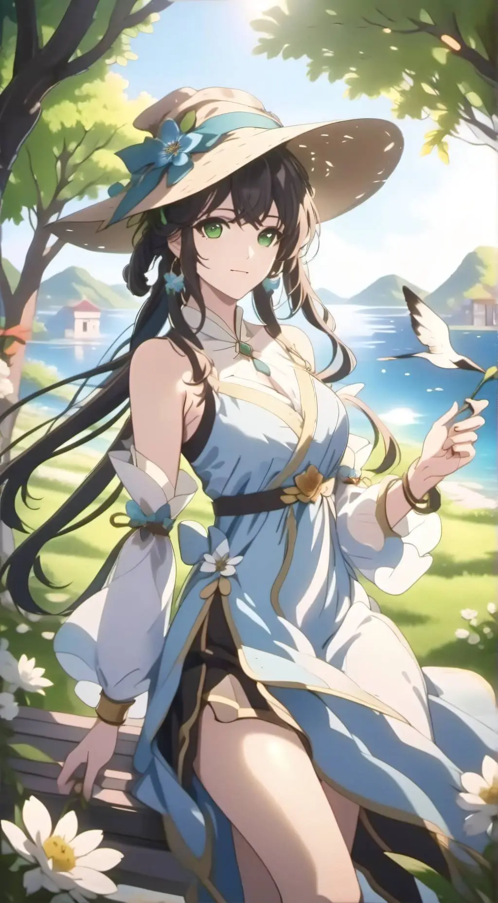 ai character: Lily  background