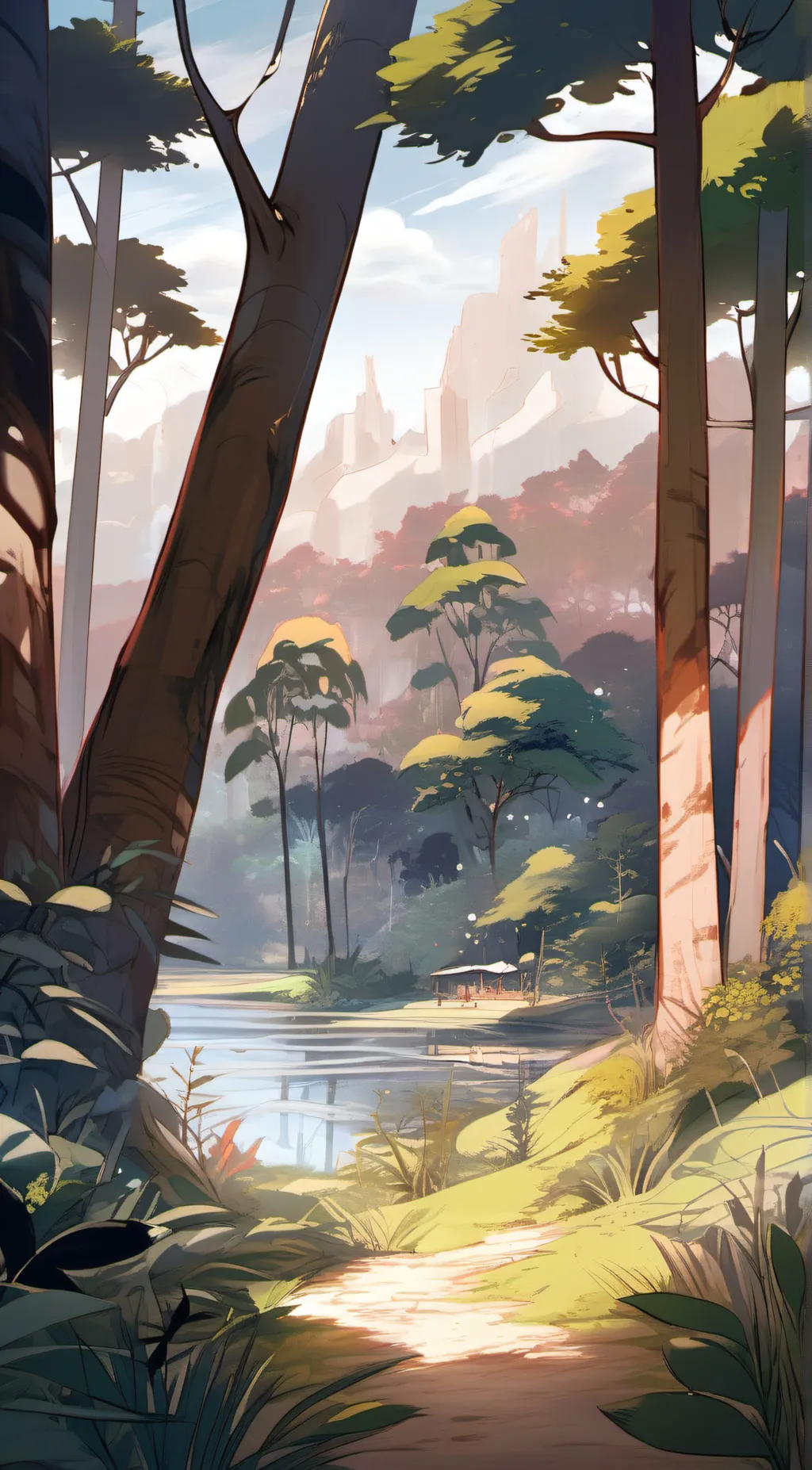 ai character: Quiet Place World background