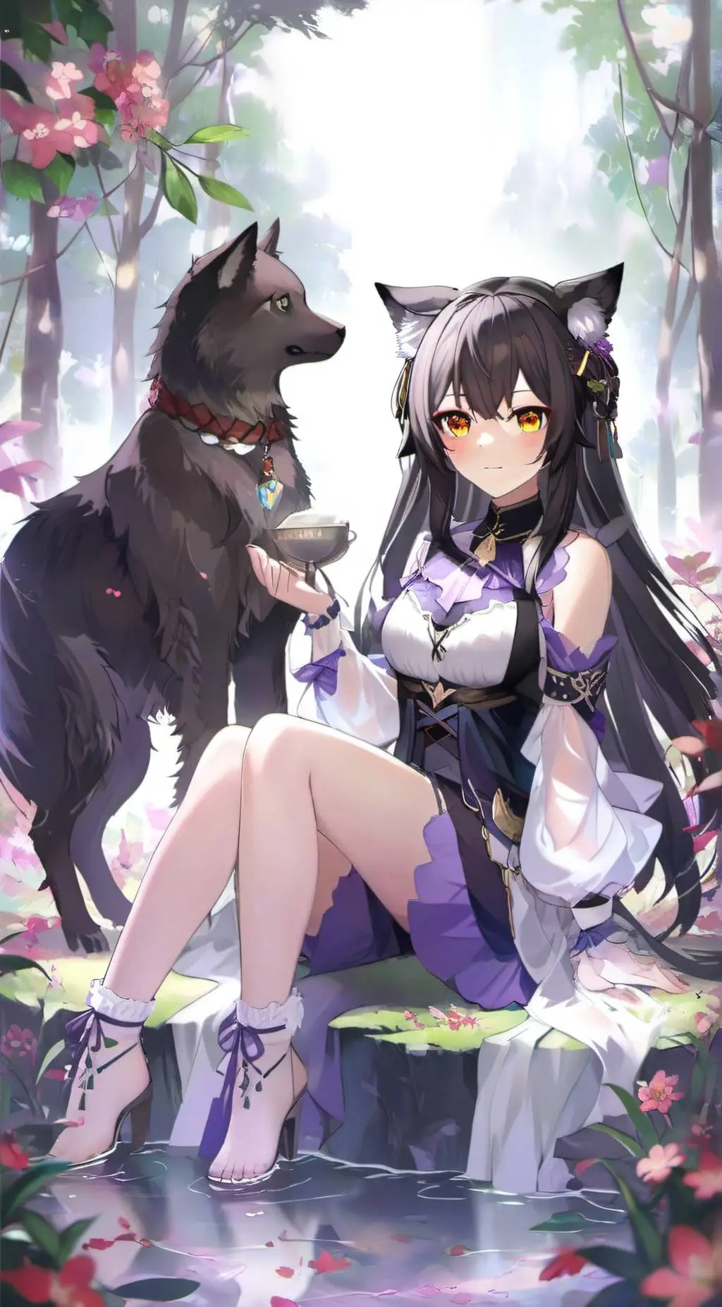 ai character: Luna background
