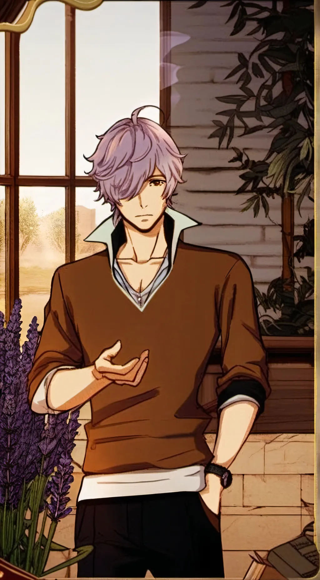 ai character: Gauche Adlai background