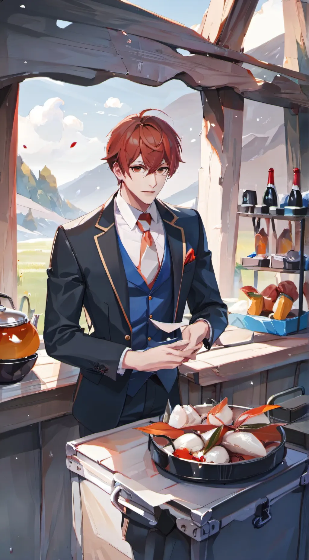 ai character: Afton react room background