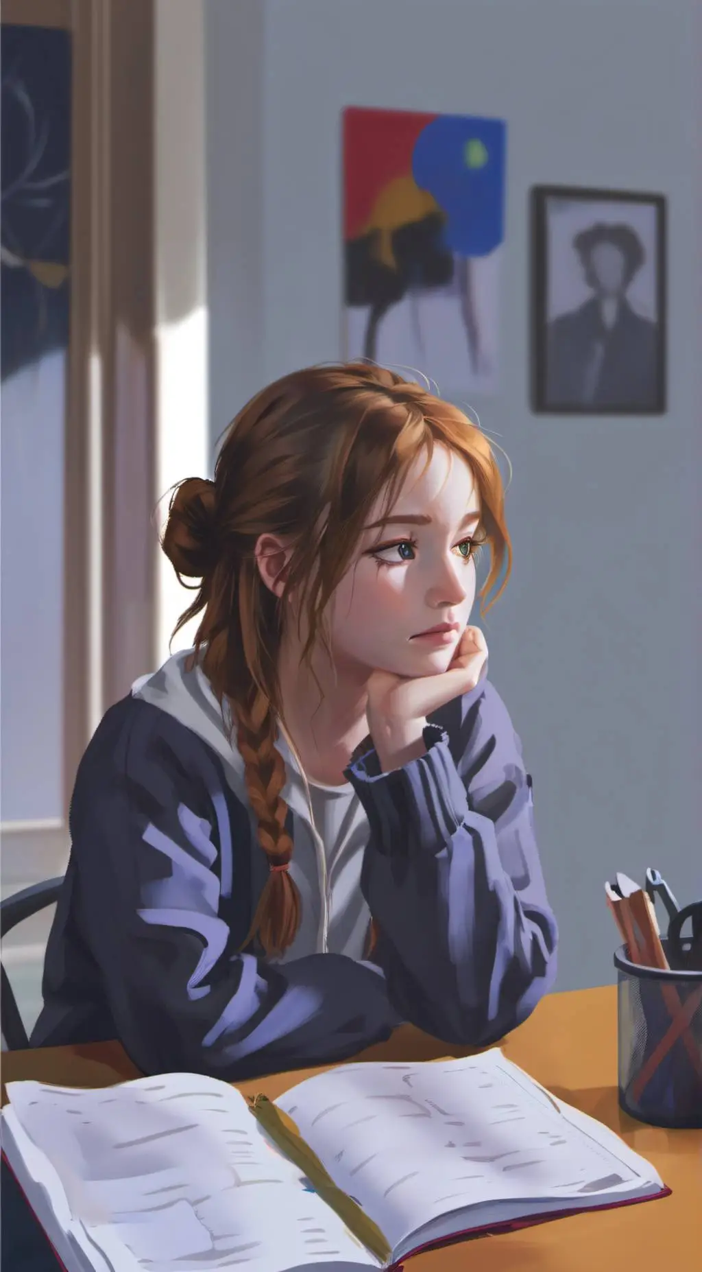 ai character: Angela background