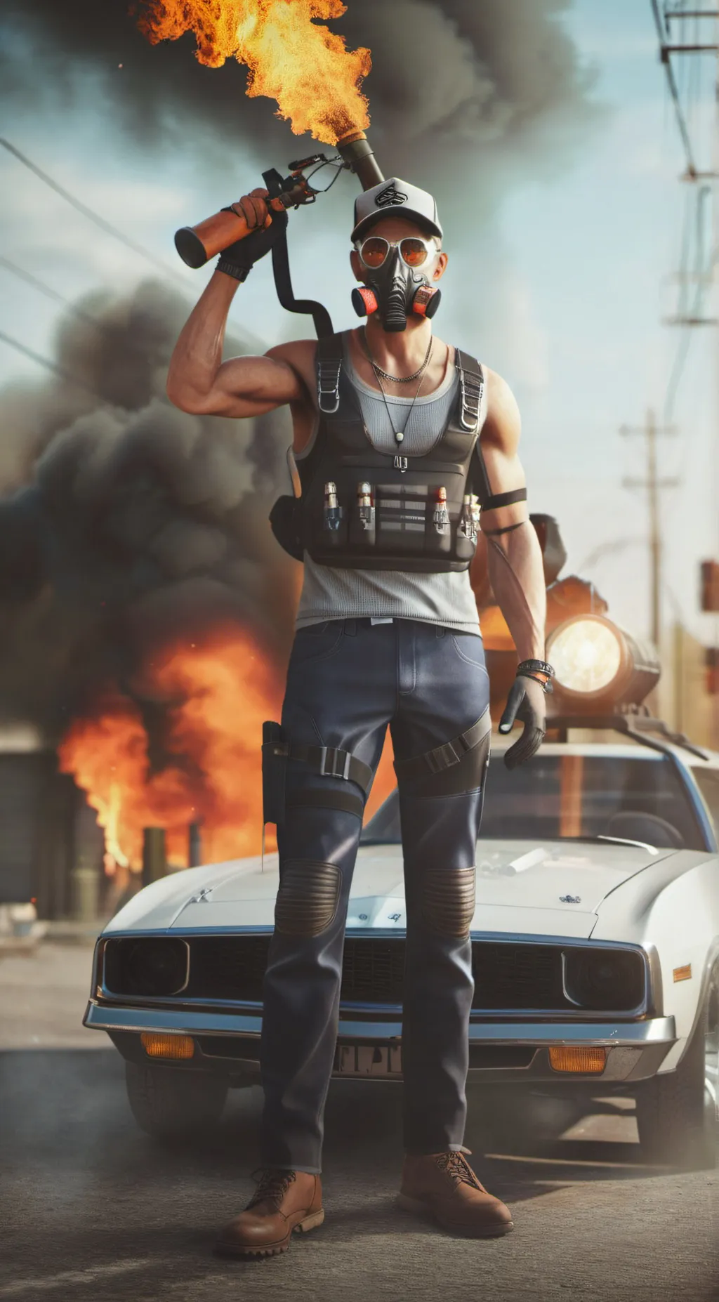 ai character: (Apacolypse)Toasti background