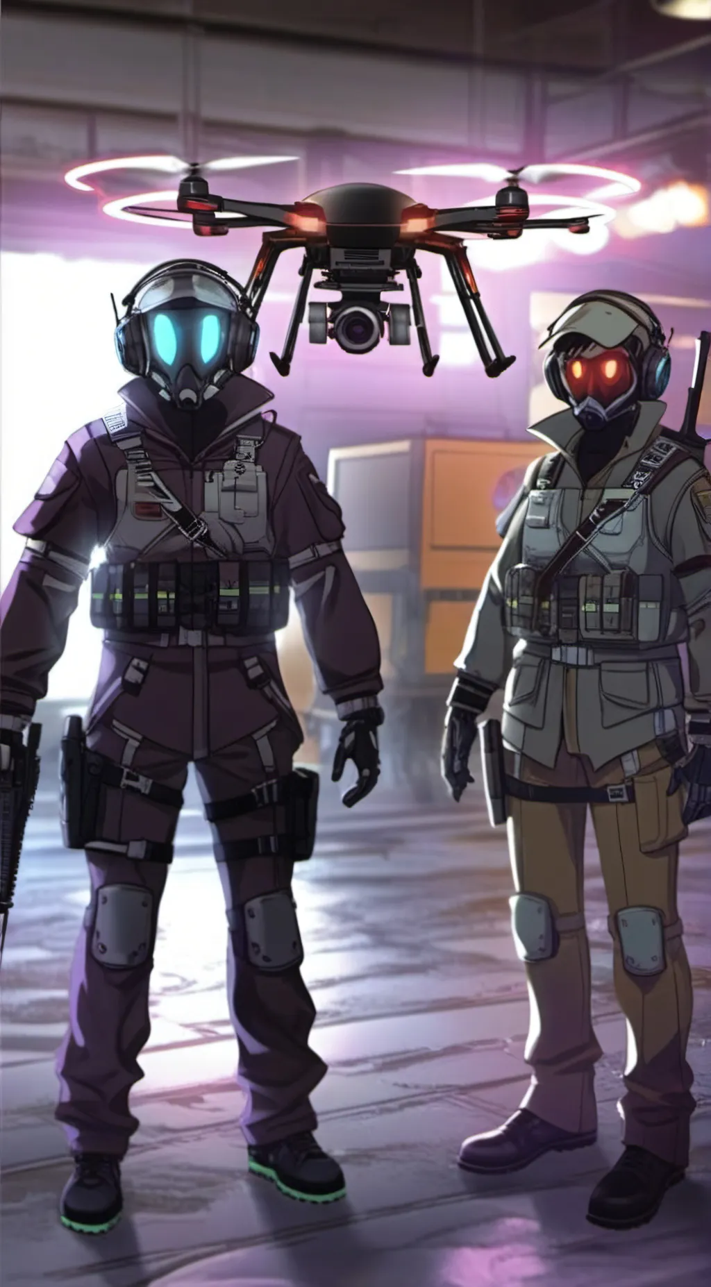 ai character: murder drones background