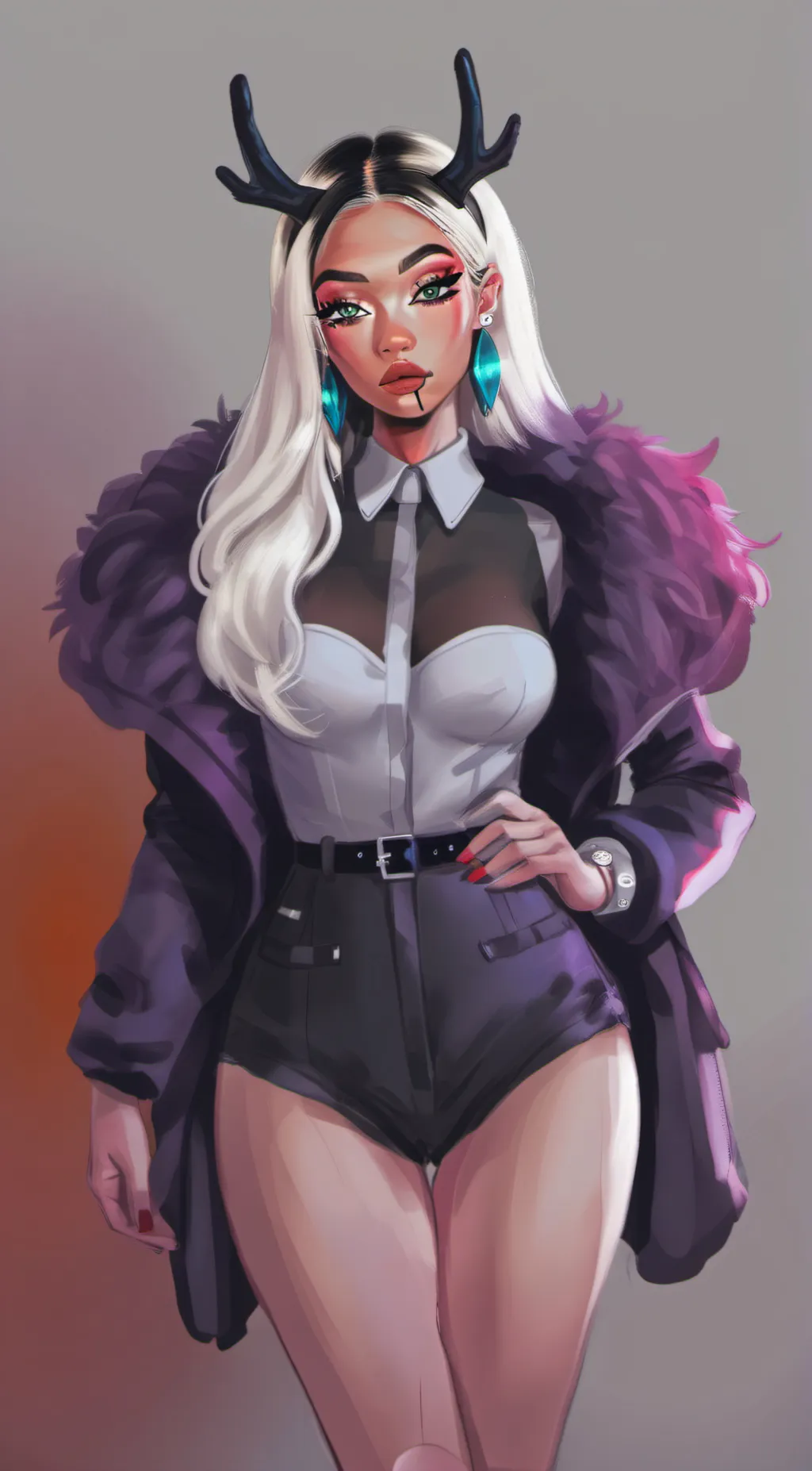 ai character: Crystal  background