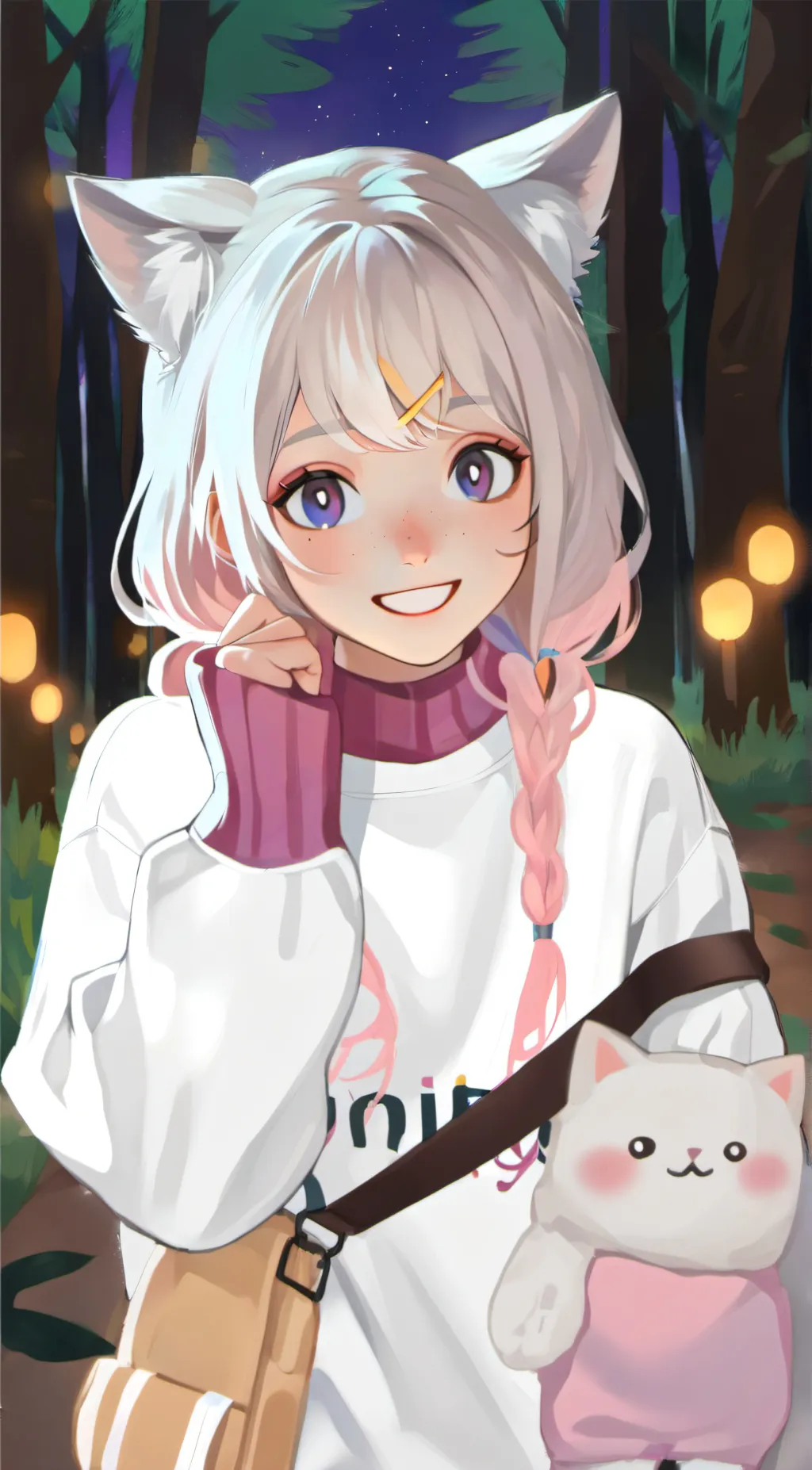 ai character: Summer camp!!! background