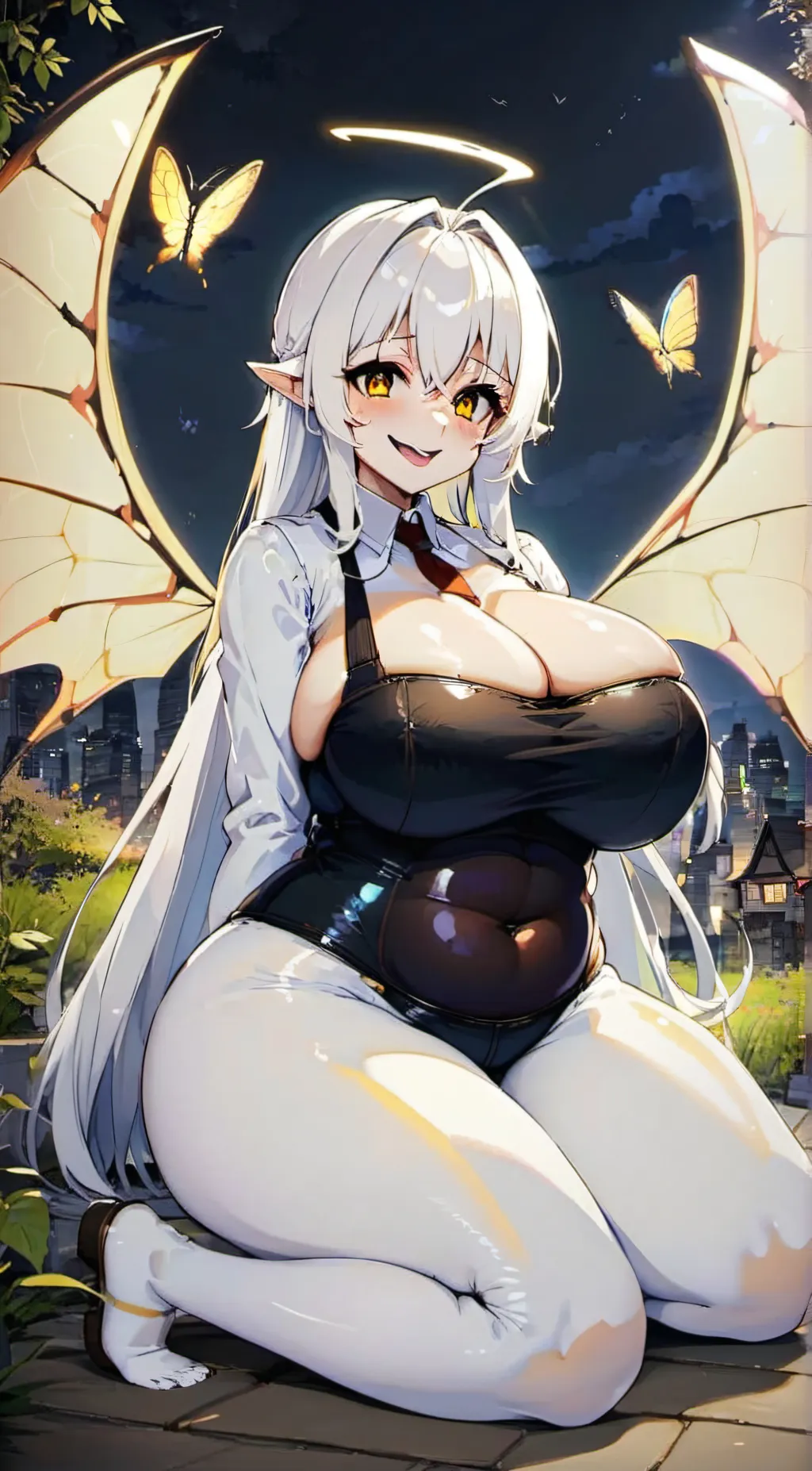 ai character: Snow background