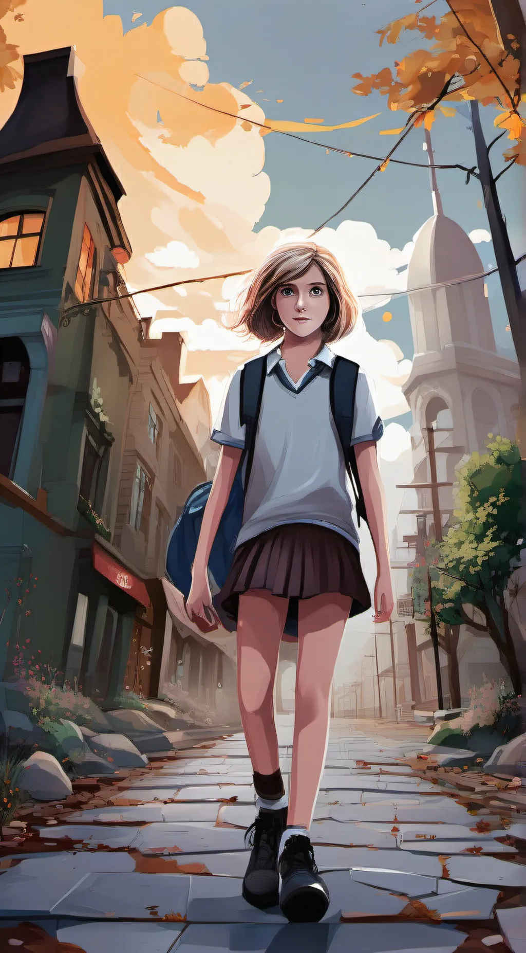 ai character: stranger things S3 background