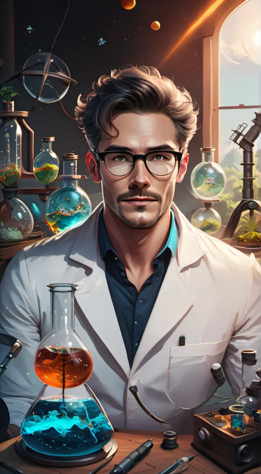 ai character: scientist background