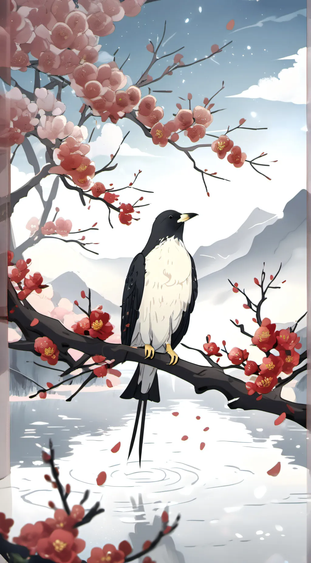 ai character: bird background