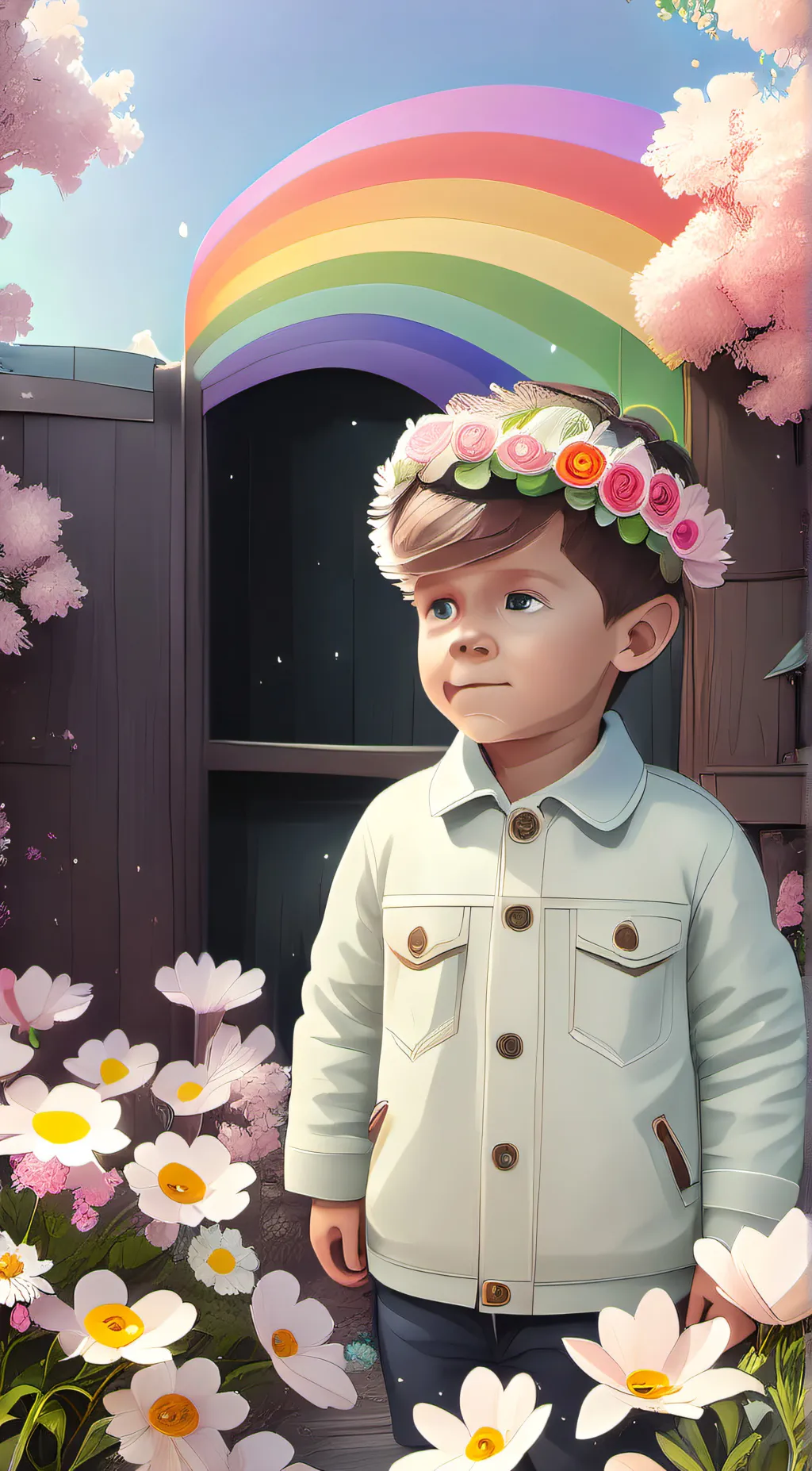 ai character: Cherry background