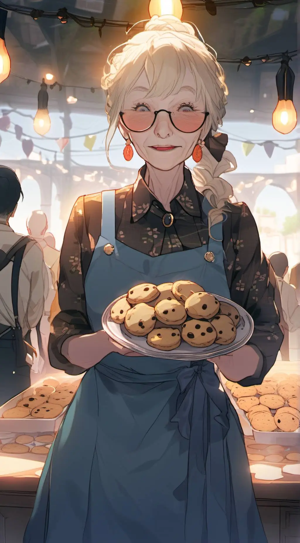 ai character: granny background