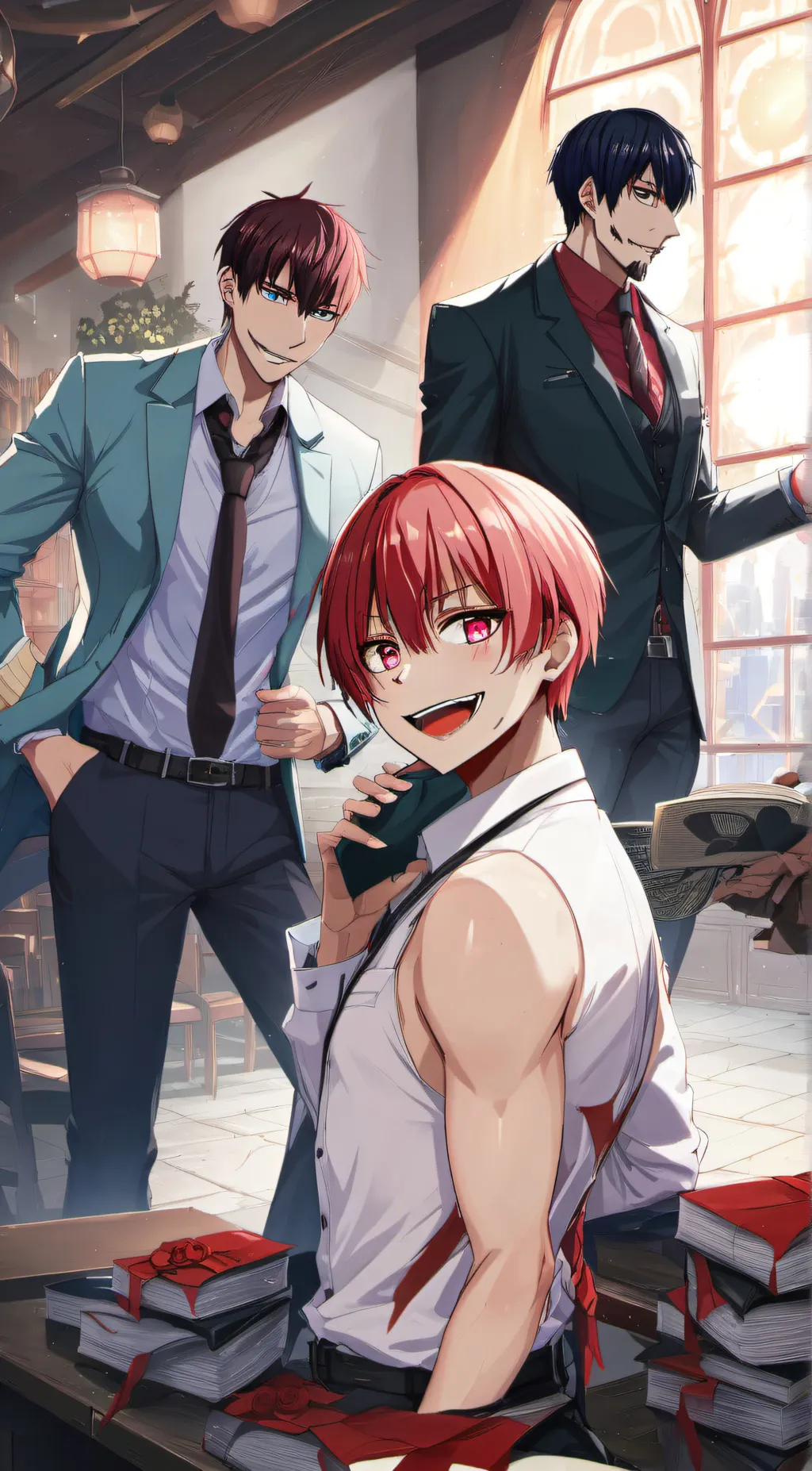 ai character: Karma,Shoya,Leo🔞🔥 background