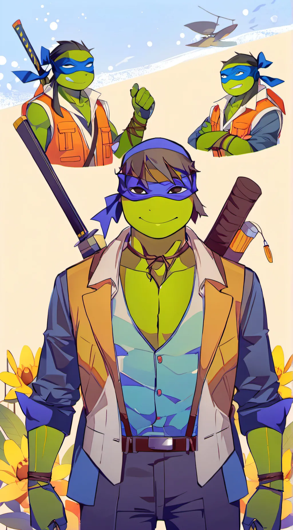 ai character: Leo background