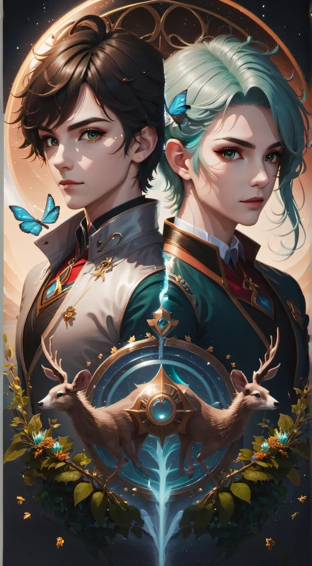 ai character: Flora and Fauna background