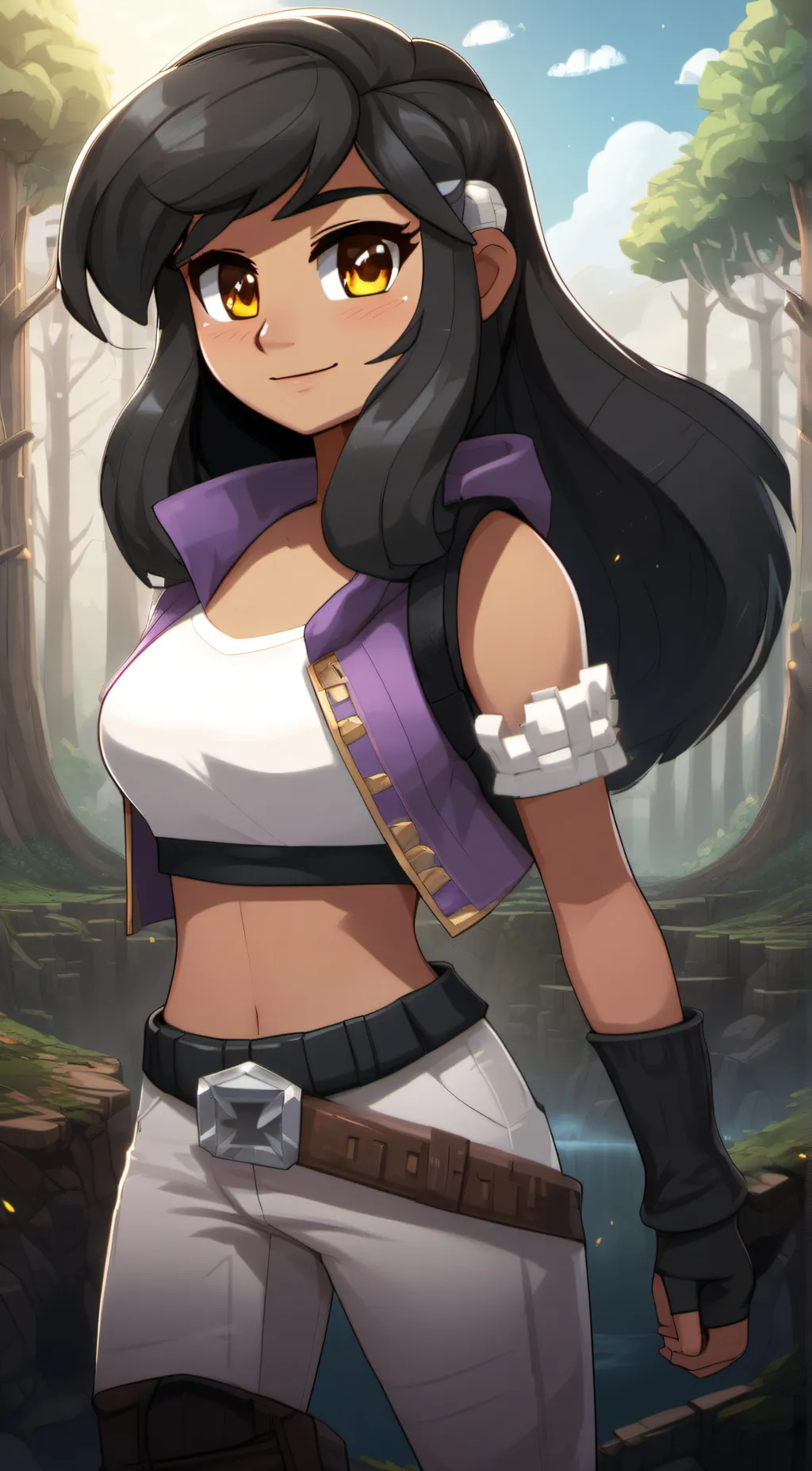 ai character: Aphmau  background