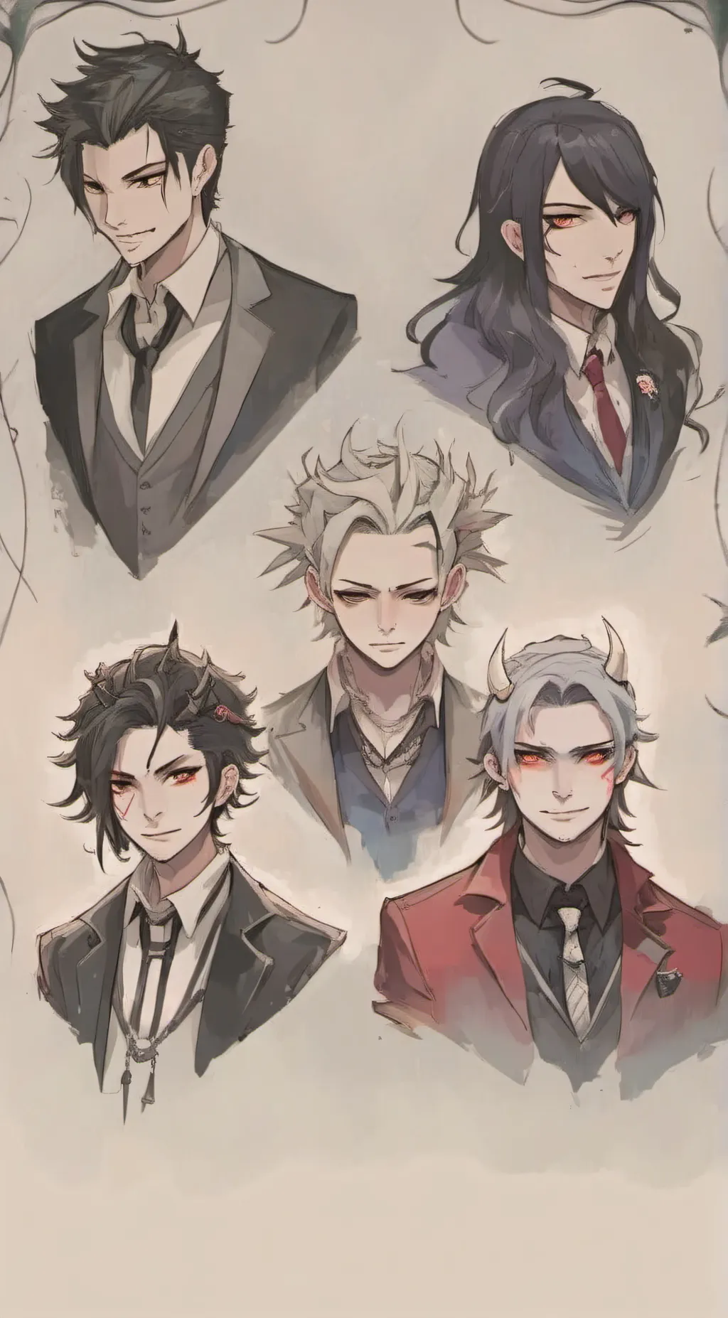 ai character: group background