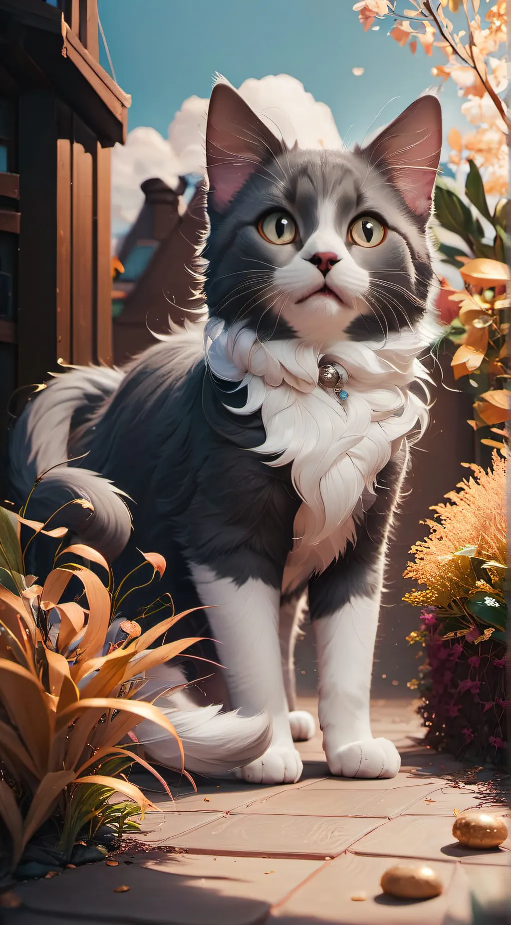 ai character: Gray’ Paw background