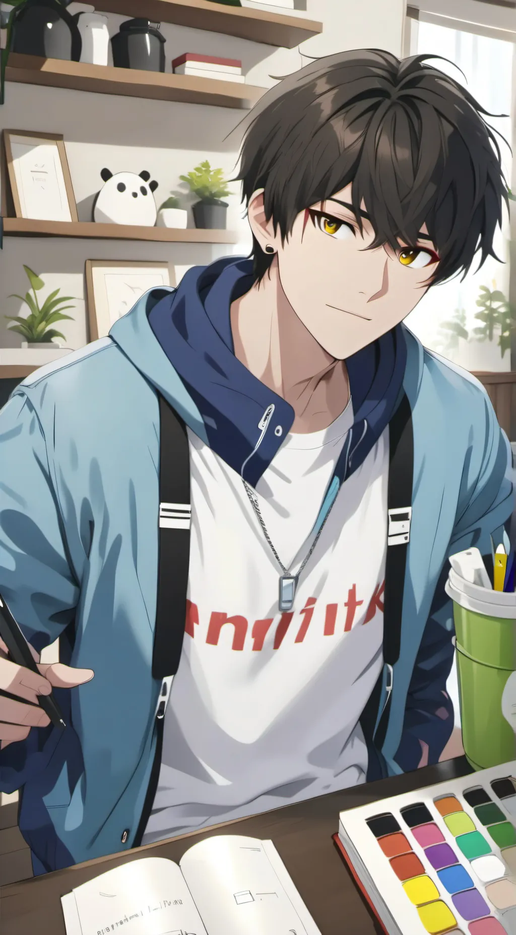 ai character: 🎨🖌️ALEX🎨🖌️ background