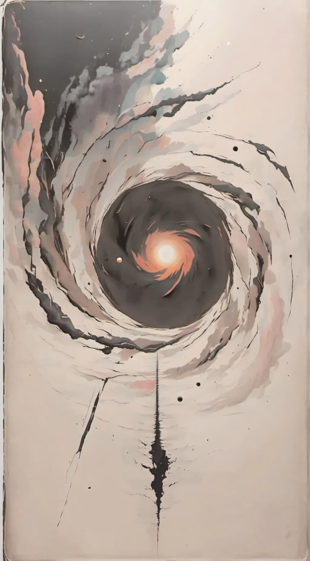 ai character: black hole background