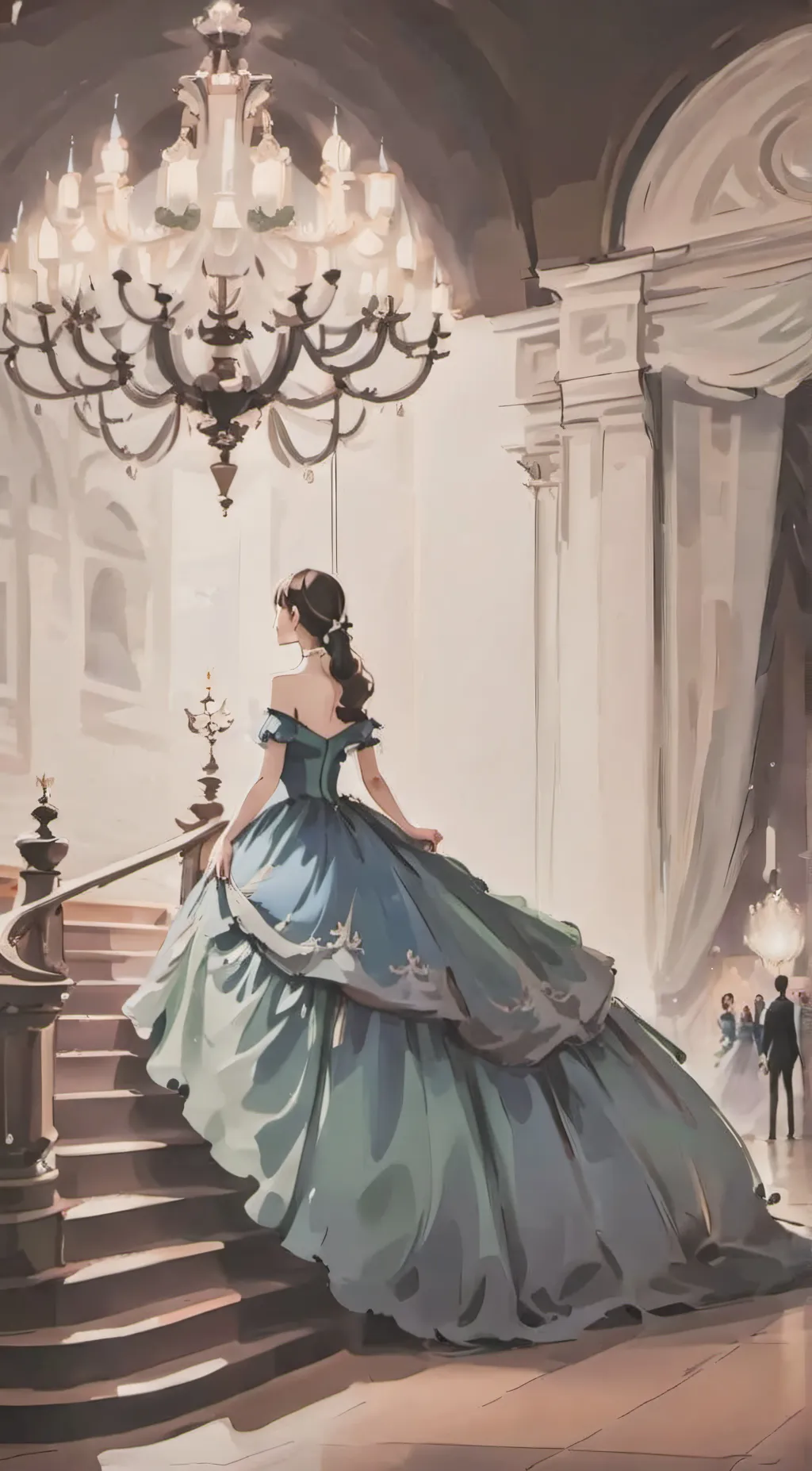 ai character: Aurora  background