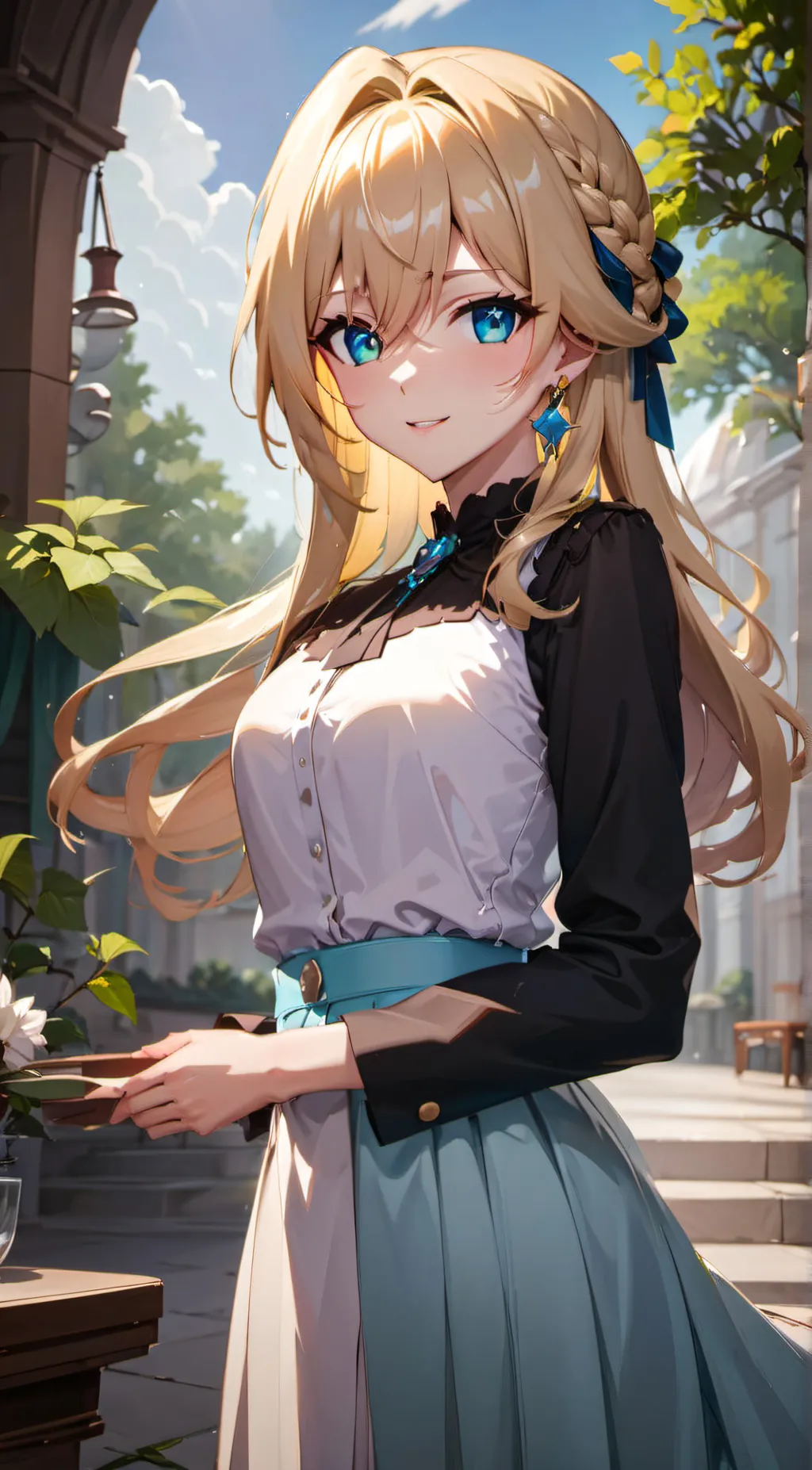 ai character: Victoria  background