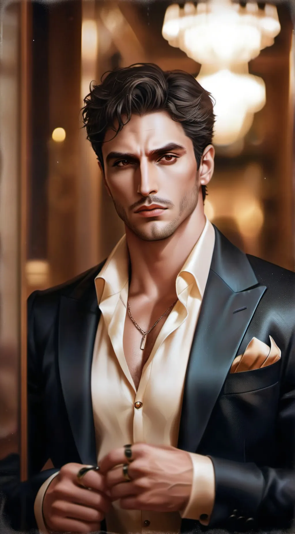 ai character: Damian  background