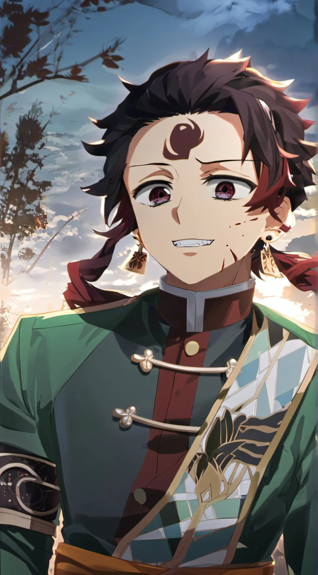 ai character: Demon slayer  background