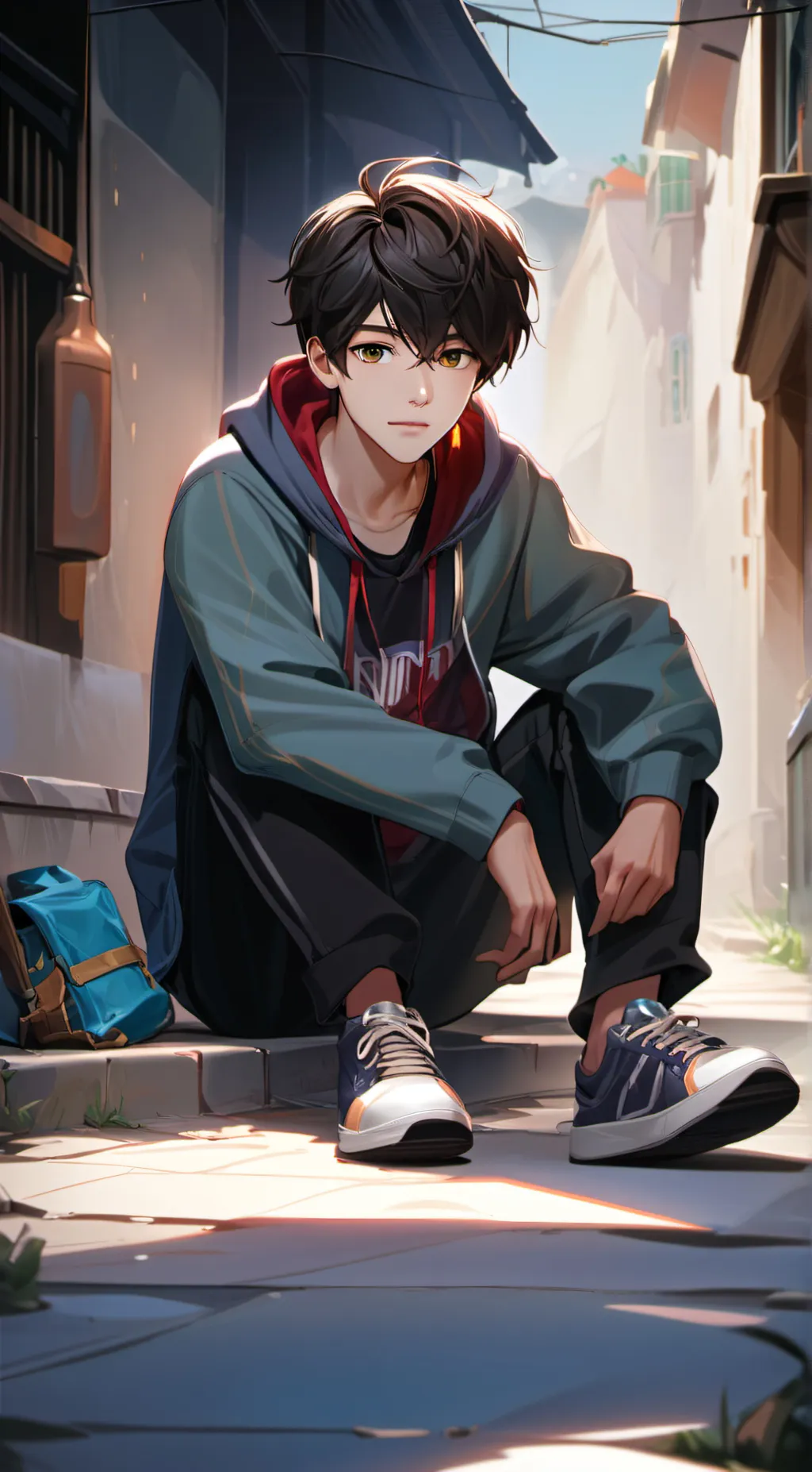 ai character: Lucifer  background