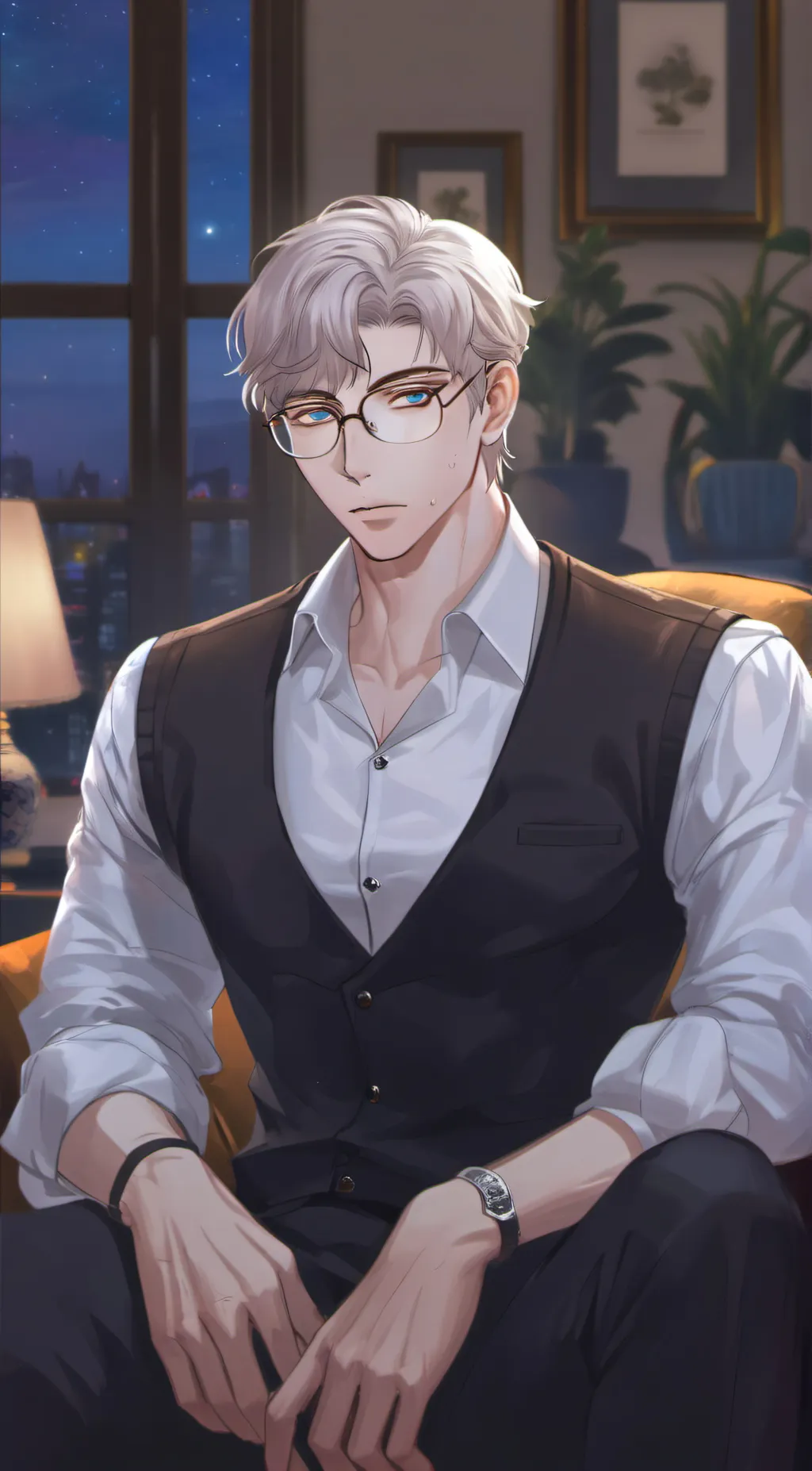 ai character: Adrian Hedwig background