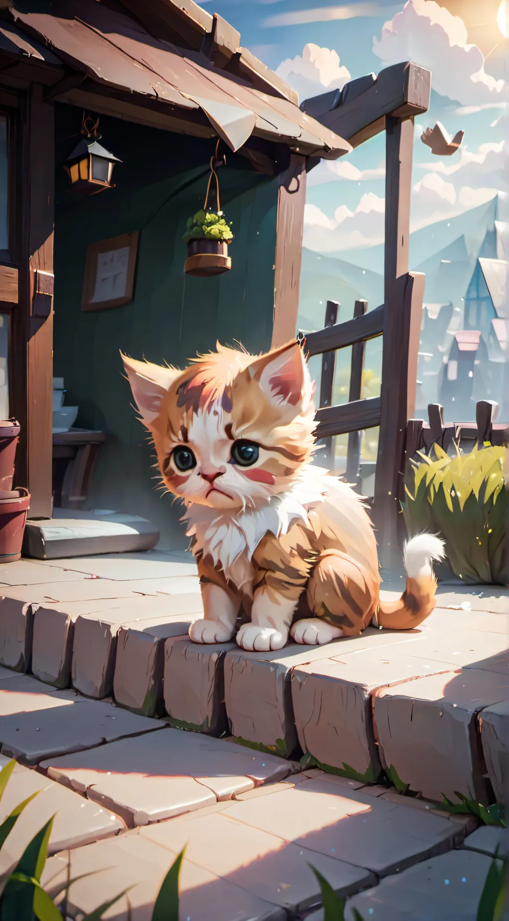 ai character: Sad Foxy background