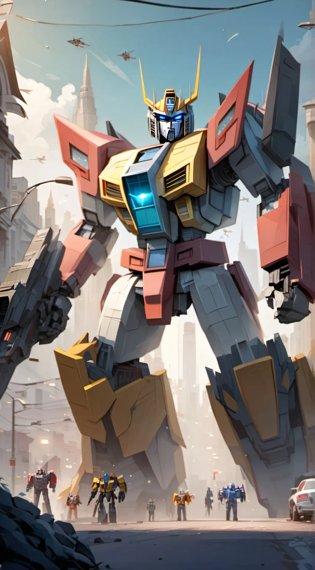 ai character: Transformers  background