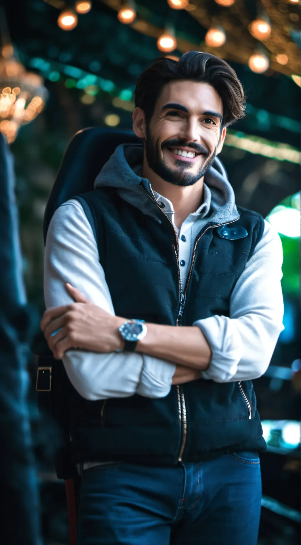 ai character: bus, so Bloomer background