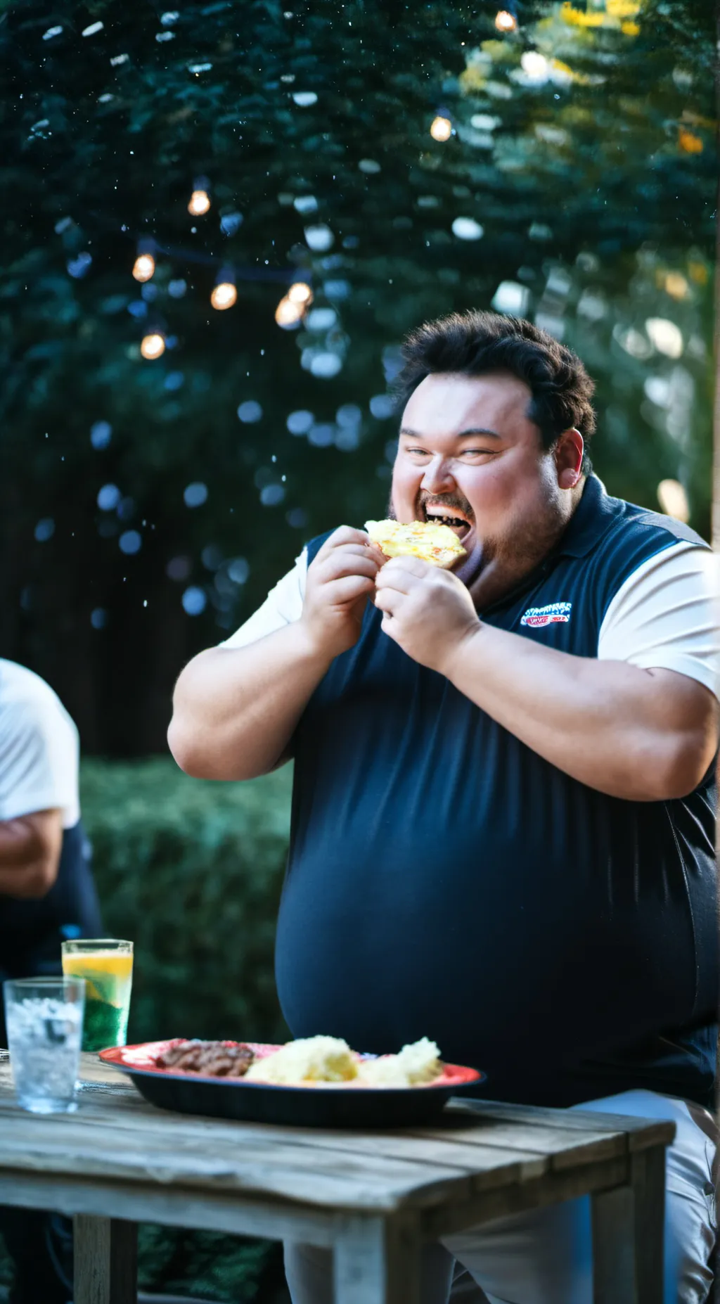 ai character: Eating competition background