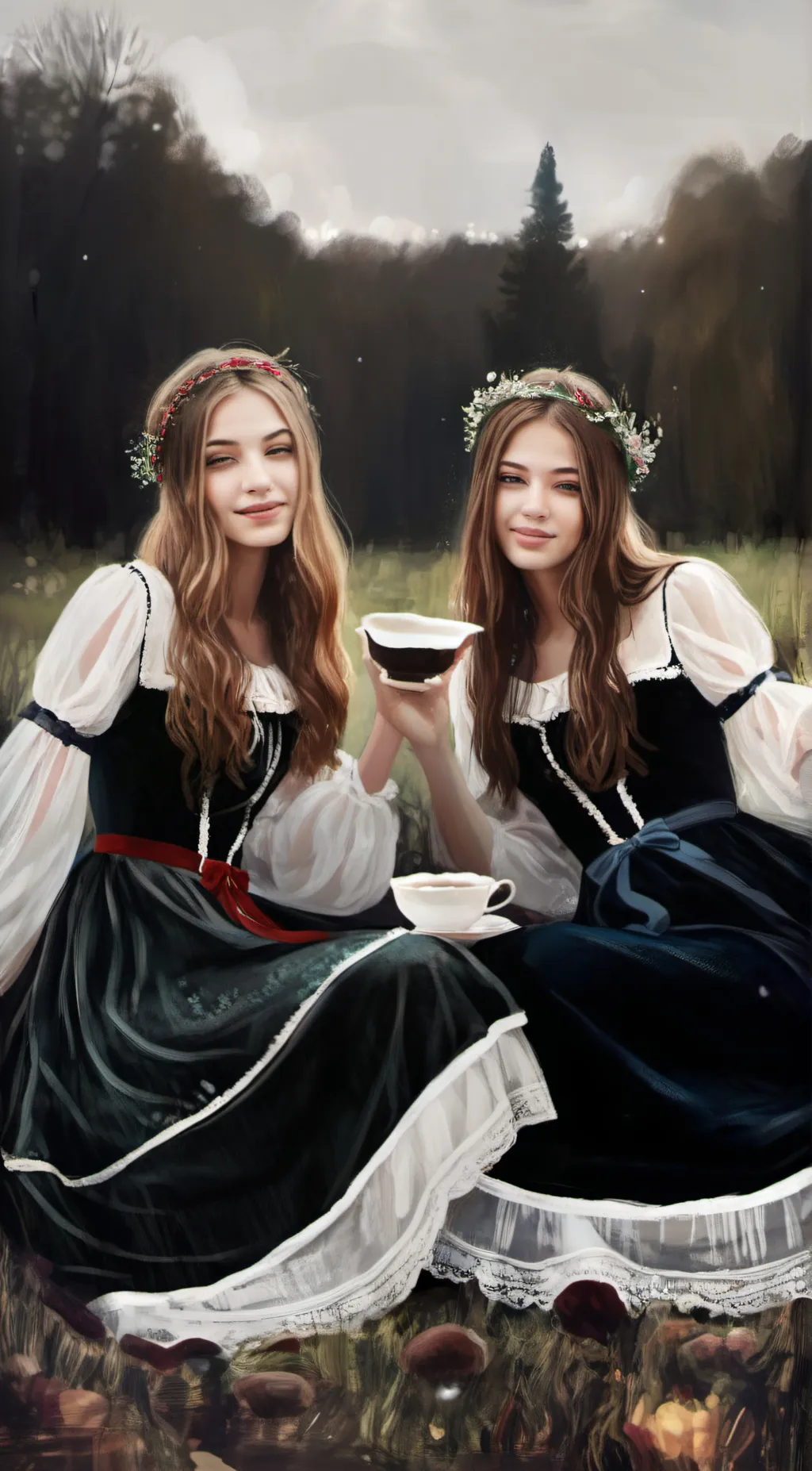 ai character: Brianna and April background